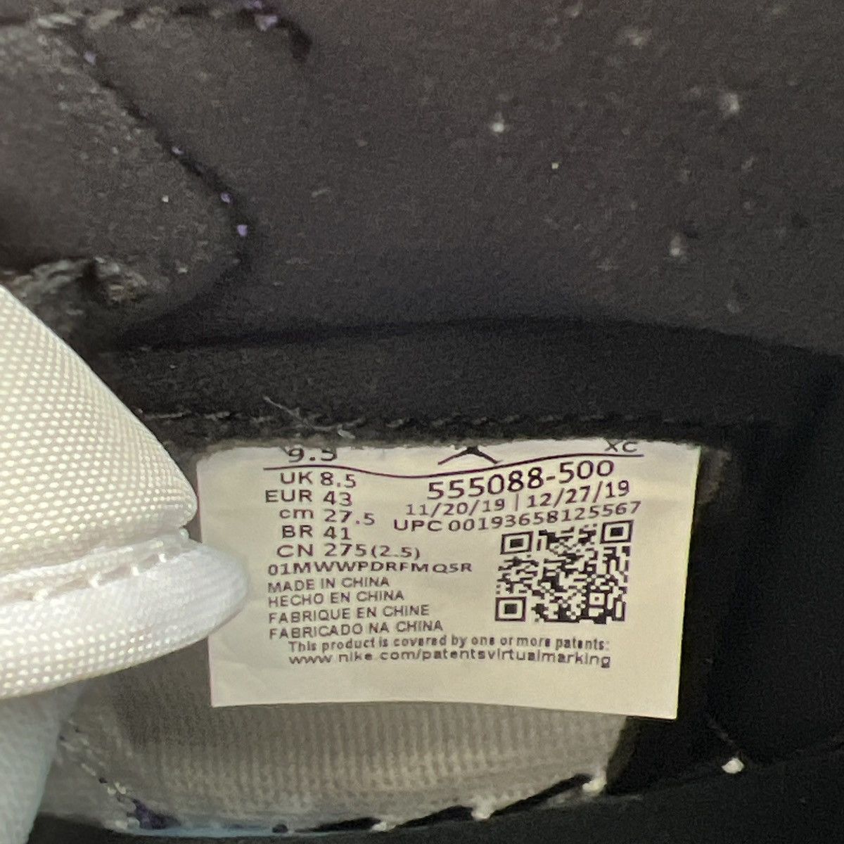 Nike Air Jordan 1 high court purple 2.0 Size US 9.5 / EU 42-43 - 8 Thumbnail