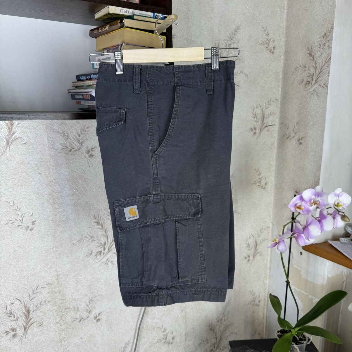 Carhartt × Carhartt Wip × Vintage 💥Vintage Carhartt WIP Baggy Regular Cargo Bermuda Shorts 90s Size US 34 / EU 50 - 11 Thumbnail