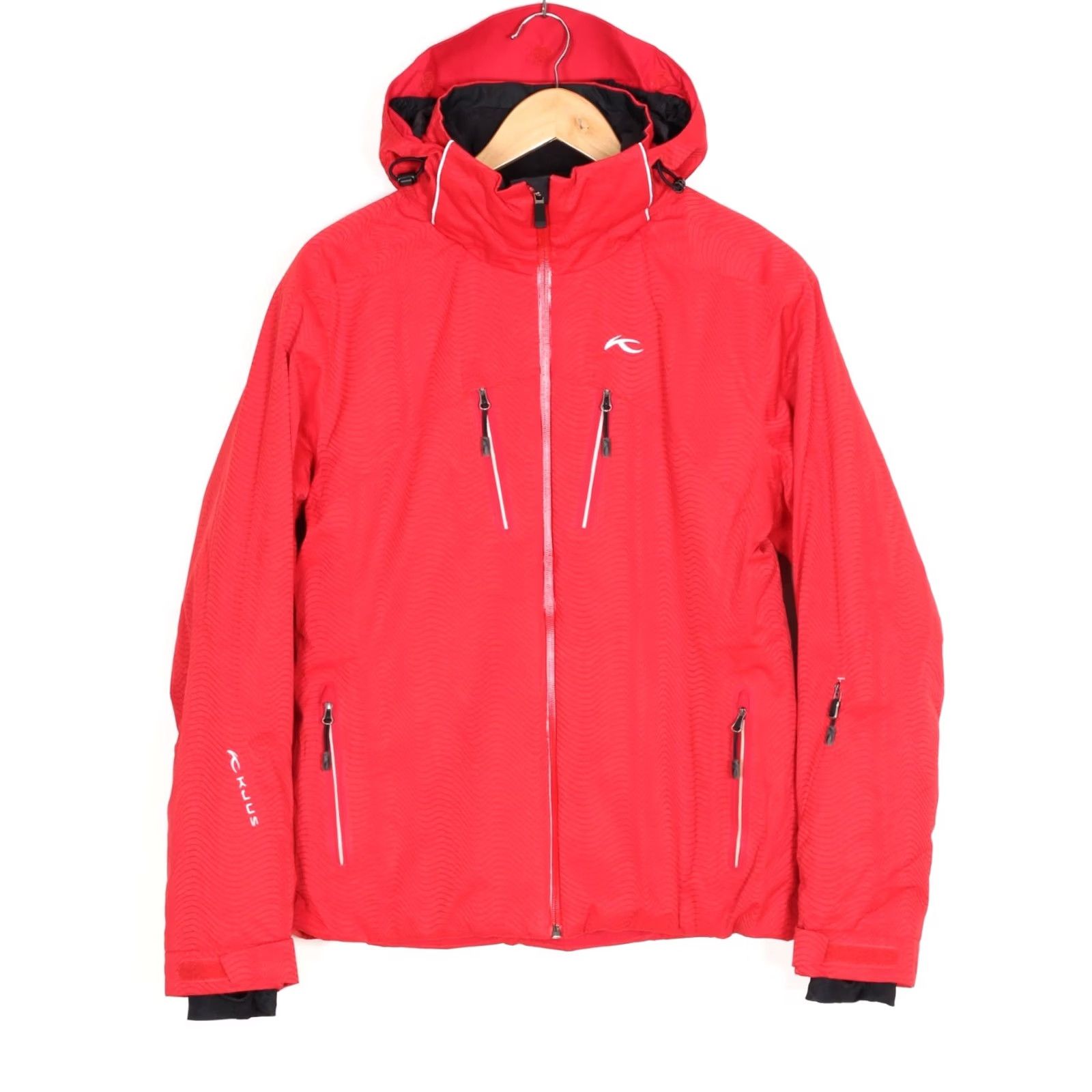 KJUS KJUS Ski Jacket Women Size 40 Hooded Dermizax-EV Schoeller PROMALOFT MJ6304 Jacket Women Red 40 Regular Hairline Measurements N/A Size S / US 4 / IT 40 - 2 Thumbnail