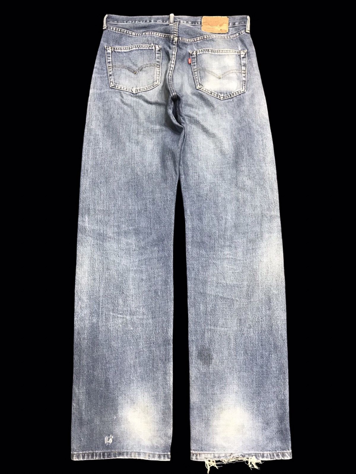 Levi's 💥THRASHED💥Vintage Levis 551ZXX BIG E LVC Thrshd Denim F182 Size US 33 - 11 Thumbnail