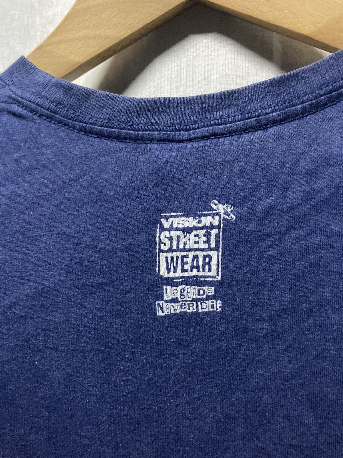 Vintage × Vision Streetwear Vintage Vision Streetwear Big Logo Navy Tee Size US M / EU 48-50 / 2 - 4 Thumbnail