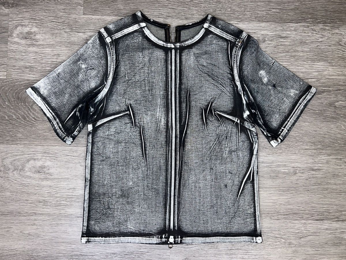 McQ Alexander McQueen Alexander McQueen Denim Short Sleeve Zip-up Jacket Prototype Size S / US 4 / IT 40 - 1 Thumbnail