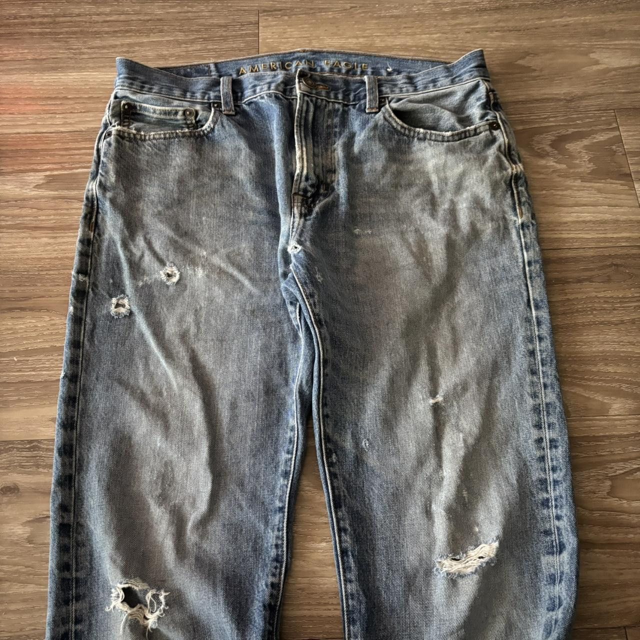 Vintage Crazy Vintage Y2K/2000s Grunge Faded Distressed Denim Jeans! 33x31 Size US 33 - 5 Thumbnail