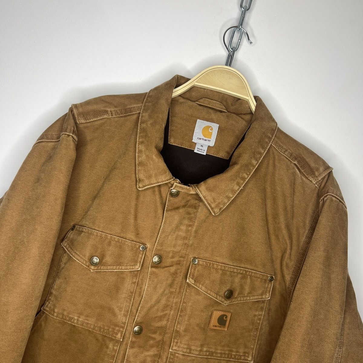 Carhartt × Vintage Vintage Carhartt Detroit Jacket Brown Work Wear Y2K 90s Size US XL / EU 56 / 4 - 4 Thumbnail