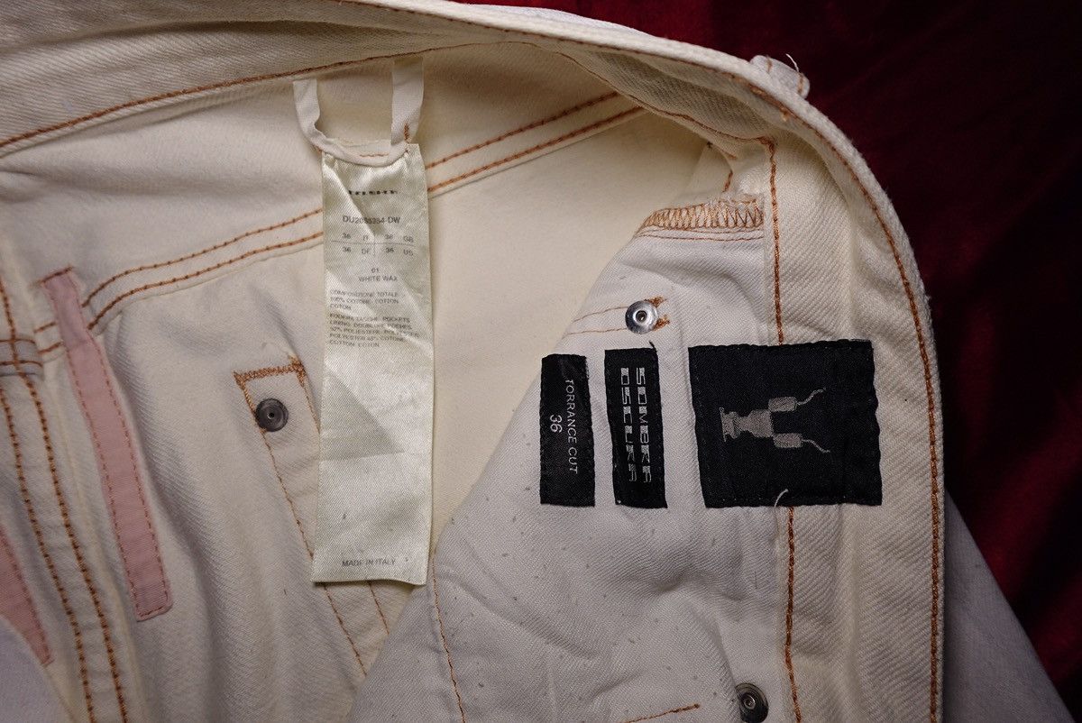 Rick Owens Rick Owens drkshdw white waxed denim jeans Size US 36 / EU 52 - 5 Thumbnail