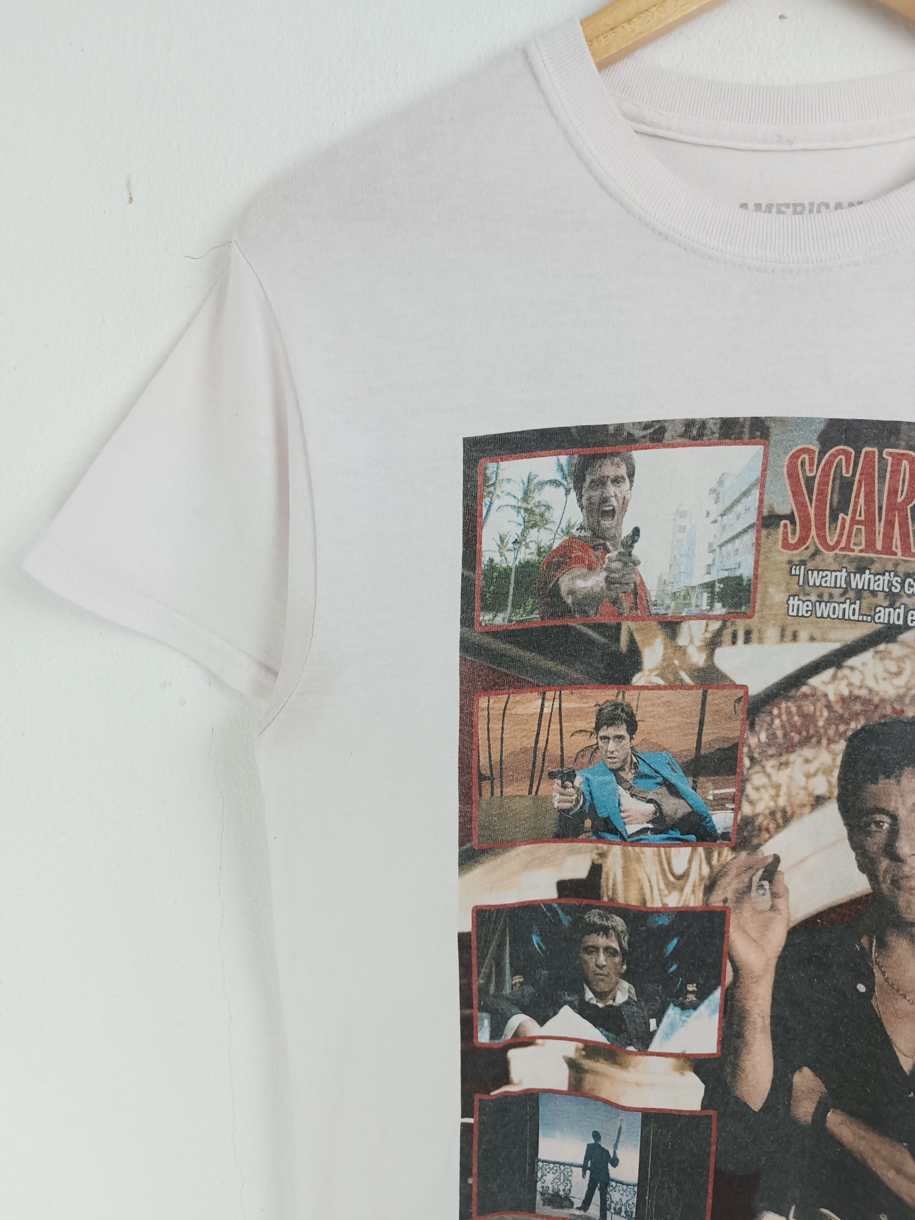 Vintage VINTAGE SCARFACE AL PACINO MAFIA GODFATHER MOVIE TEE Size US S / EU 44-46 / 1 - 5 Thumbnail