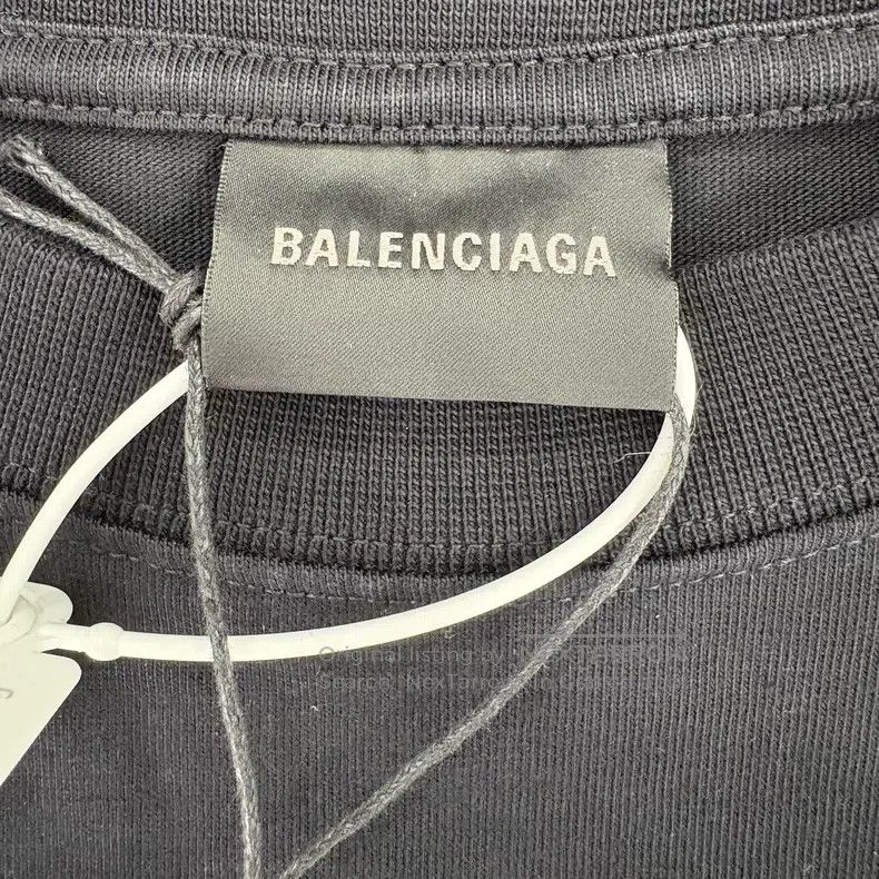 Balenciaga Balenciaga Blocked Tape Wave Logo Short Sleeve T-Shirt Size US XS / EU 42 / 0 - 3 Thumbnail