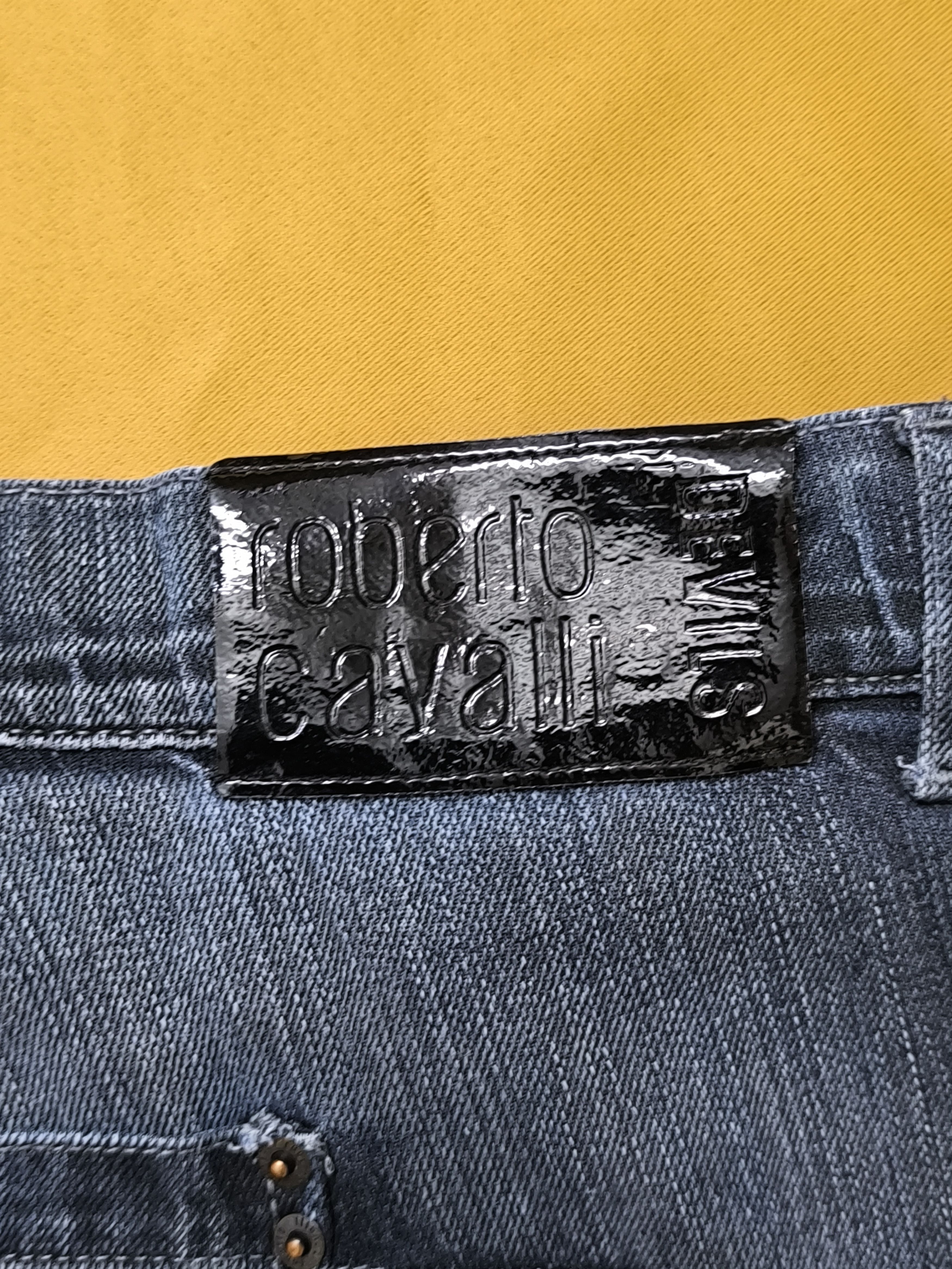 Roberto Cavalli Roberto Cavalli Vintage Devils Junior Blue Jeans Size XS Y2K Size 24" / US 00 / IT 34 - 7 Thumbnail