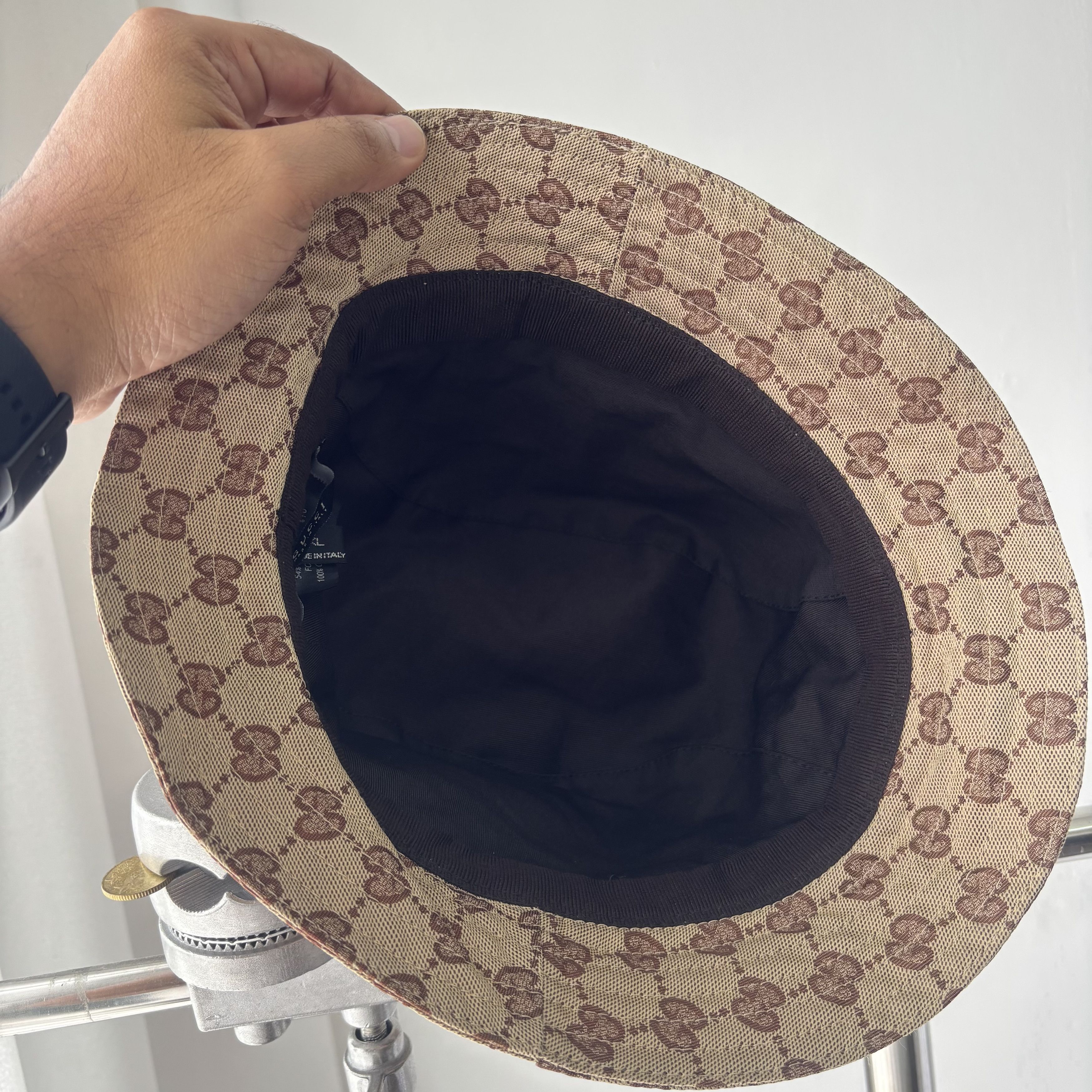 Gucci Gucci Beige GG Monogram Canvas Bucket Hat Size ONE SIZE - 8 Thumbnail