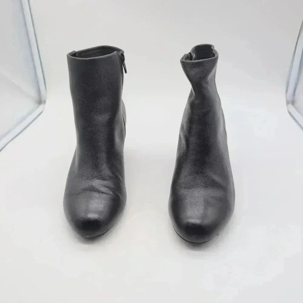 Designer Kora Wedge Bootie Black Leather by André Assous sz 10 Size US 10 / IT 40 - 2 Thumbnail