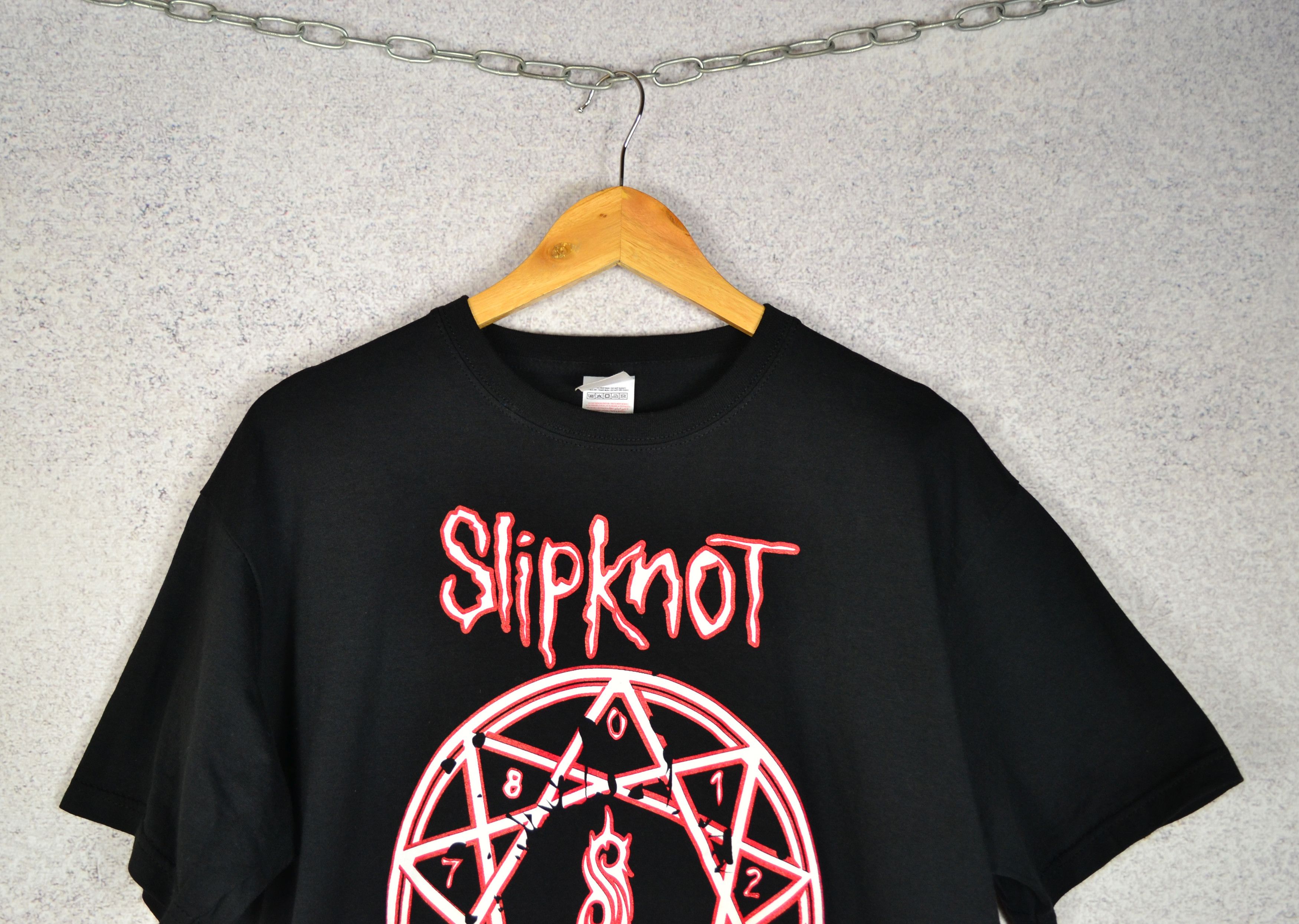 Slipknot Slipknot Y2K Nu Metal Band Tee Shirt Pentagram Logo Size US L / EU 52-54 / 3 - 2 Thumbnail