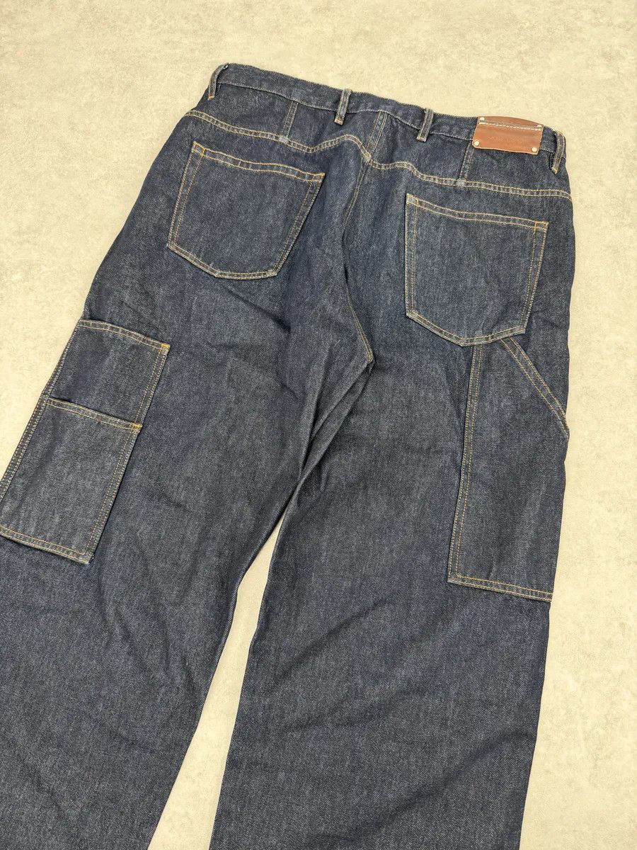 Dries Van Noten Dries Van Noten Navy Brut Denim Carpenter Jeans Size US 37 - 7 Thumbnail