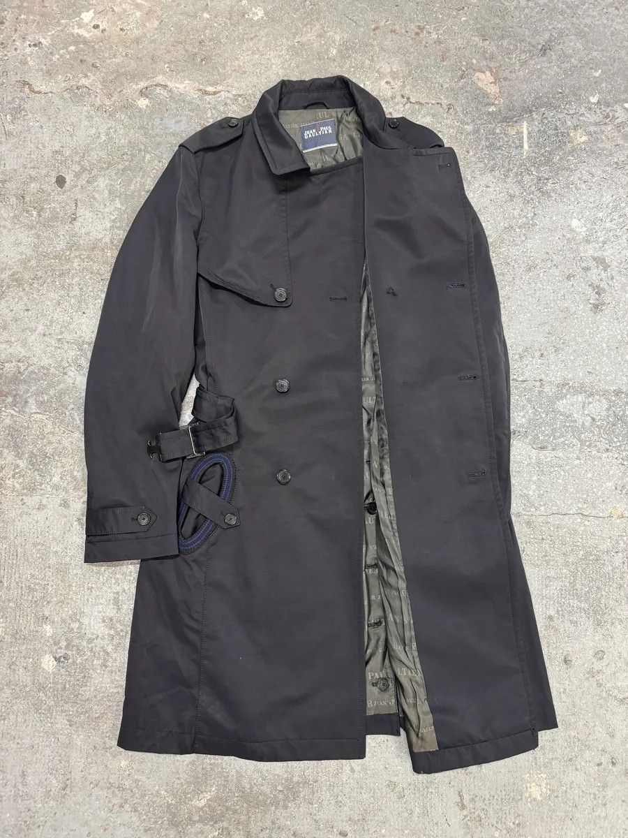 Jean Paul Gaultier FW2008 Jean Paul Gaultier Navy Nylon Long Jacket Size US L / EU 52-54 / 3 - 2 Thumbnail
