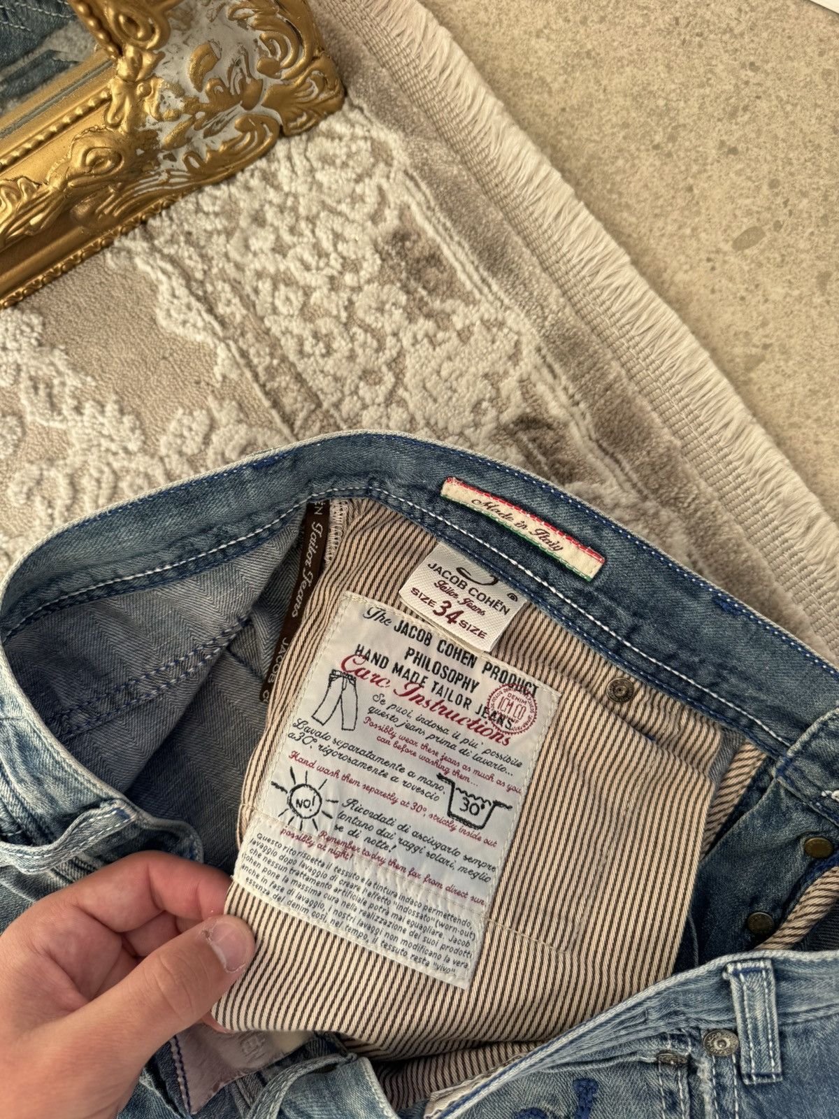 Jacob Cohen Jacob Cohen Jeans Size 34 baggy Blue Designer Made in Italy Size US 34 / EU 50 - 11 Thumbnail