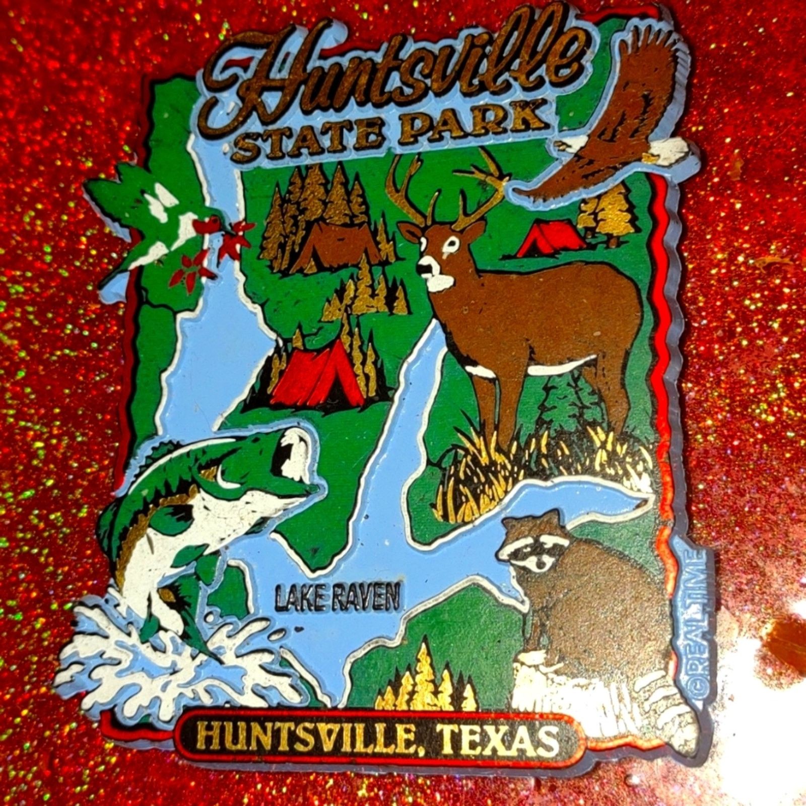 Vintage Vintage Huntsville State Park refrigerator magnet~excellent Size ONE SIZE - 1 Thumbnail