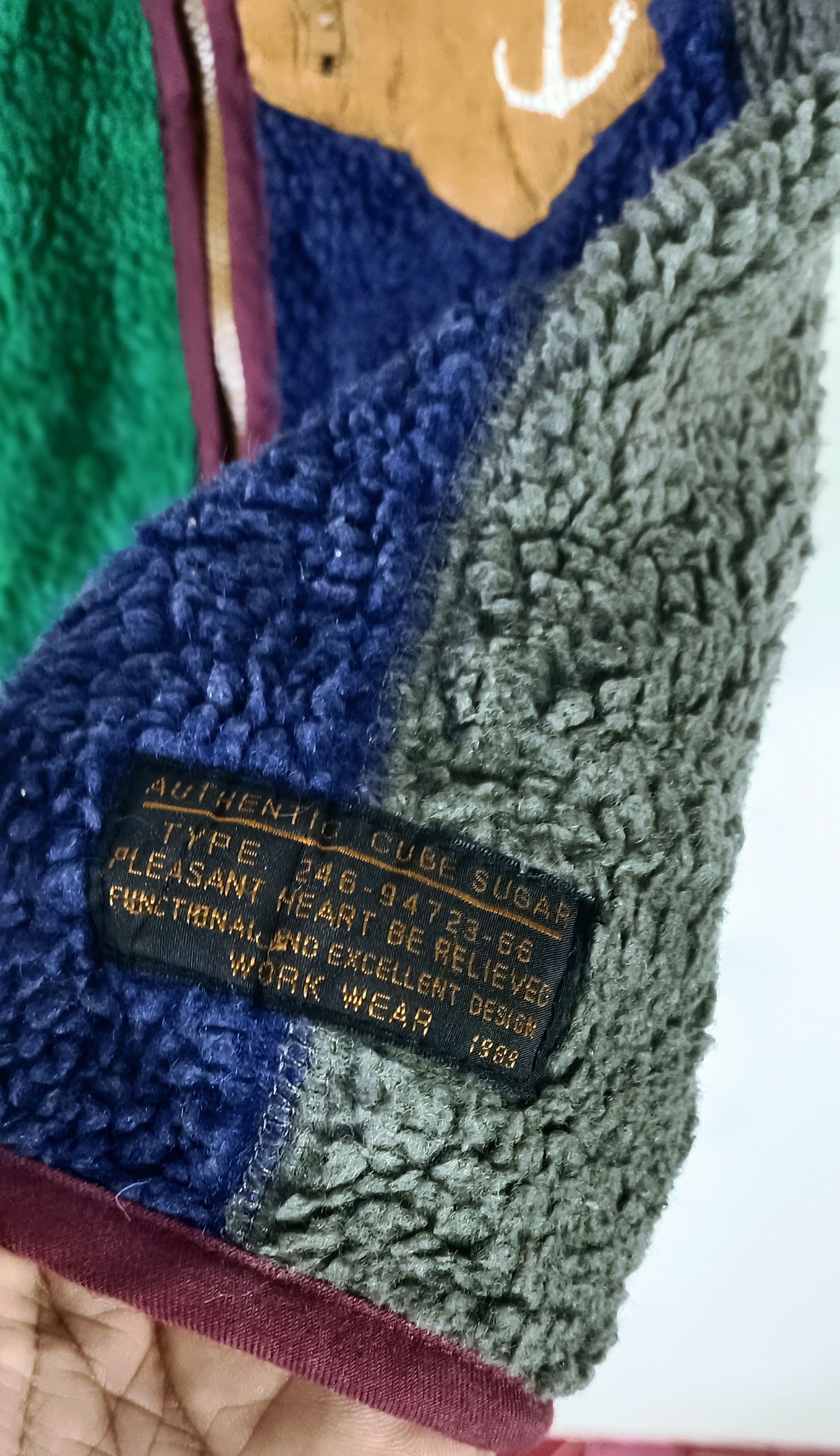 Japanese Brand Cube Sugar Japan Colourblock Sherpa Vest Jacket Size US S / EU 44-46 / 1 - 9 Thumbnail