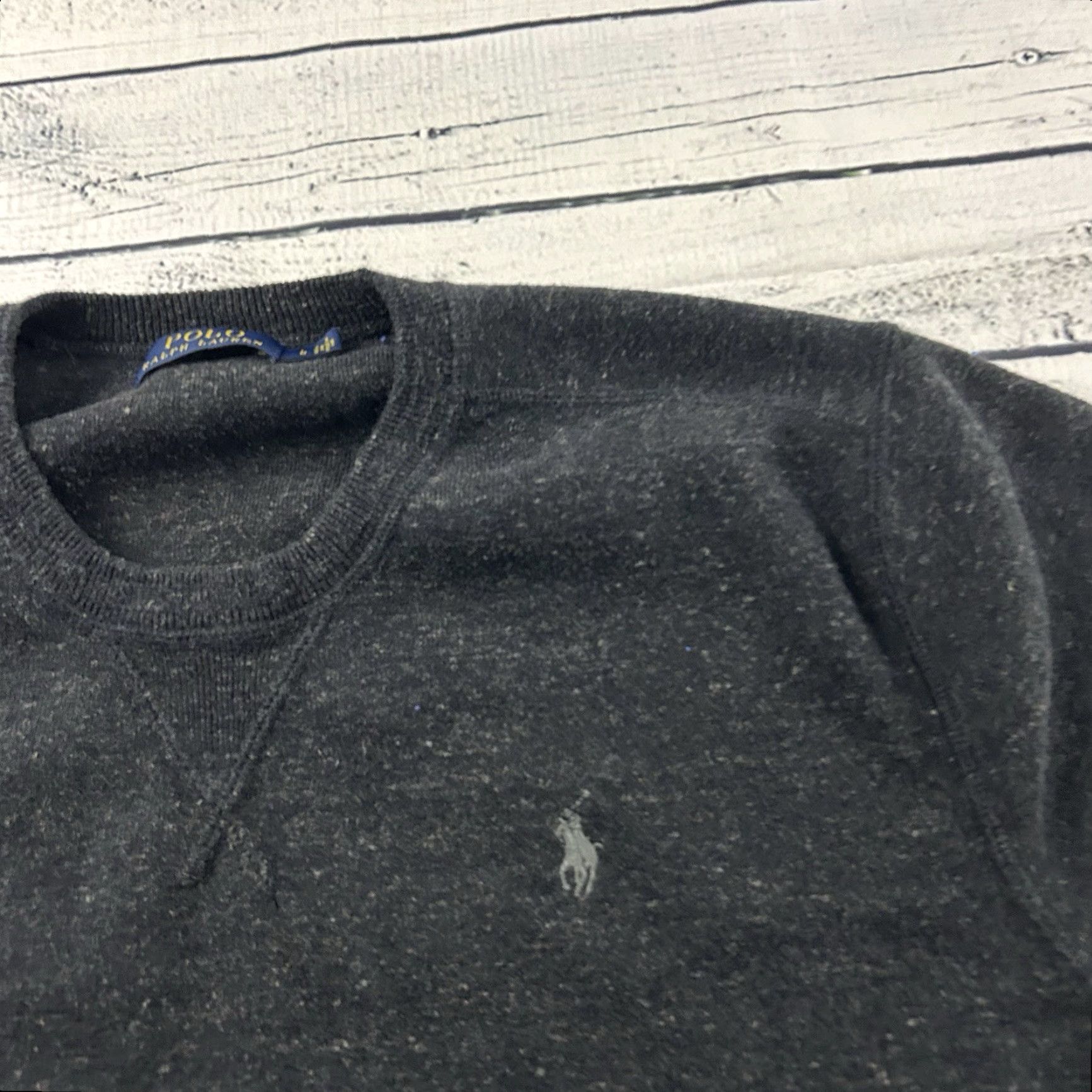 Ralph Lauren Polo Ralph Lauren Pullover Crewneck Sweater Men's L Dark Gray Size US L / EU 52-54 / 3 - 2 Thumbnail