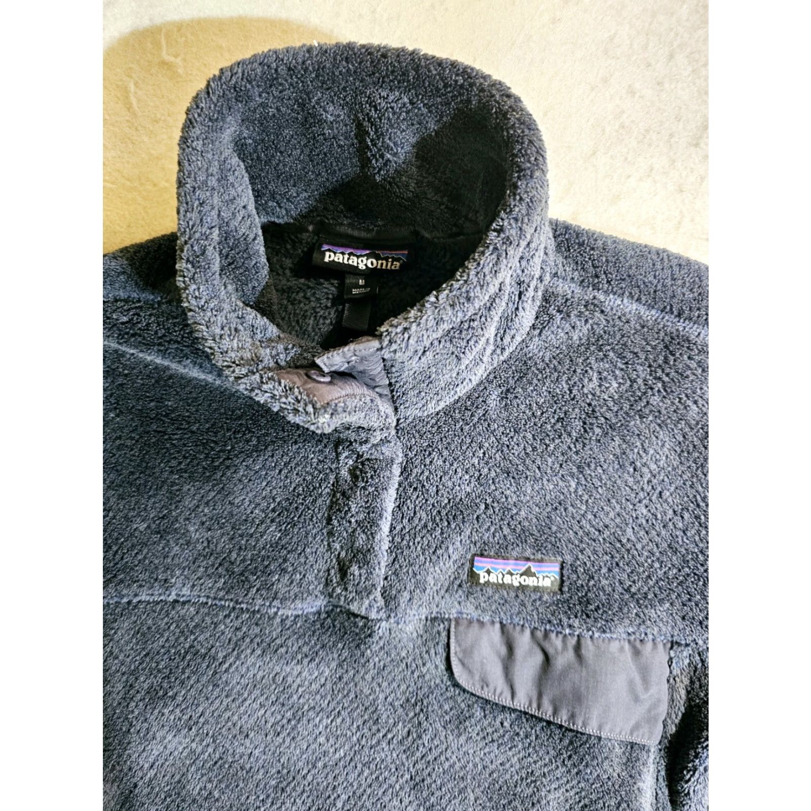 Patagonia Patagonia Signature Re-Tool Snap T Fleece Pullover Navy Blue Womens Size Medium Size M / US 6-8 / IT 42-44 - 3 Thumbnail