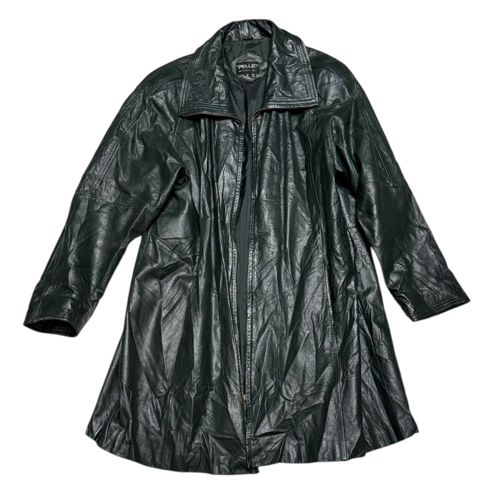 Pelle Pelle VINTAGE PELLE LEATHER Retro Business Coat Jacket Medium Size M / US 6-8 / IT 42-44 - 1 Thumbnail