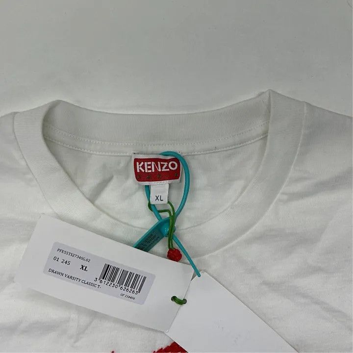 Kenzo KENZO Graphic Embroidered Short Sleeve T-Shirt -2507 Size US XL / EU 56 / 4 - 3 Thumbnail