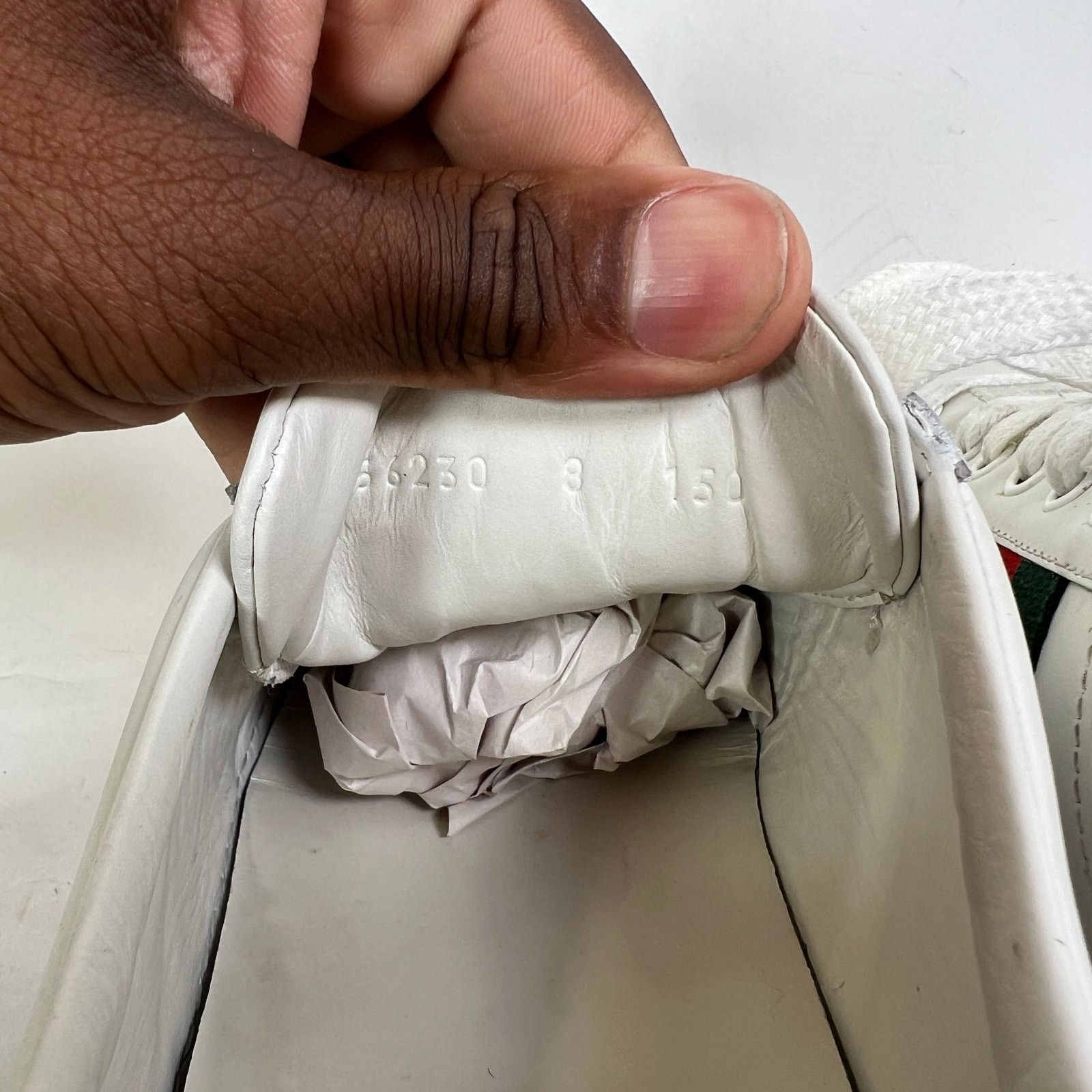 Gucci Gucci White Embroidered Snake Ace Lowtop Sneakers Size US 7.5 / EU 40-41 - 8 Thumbnail