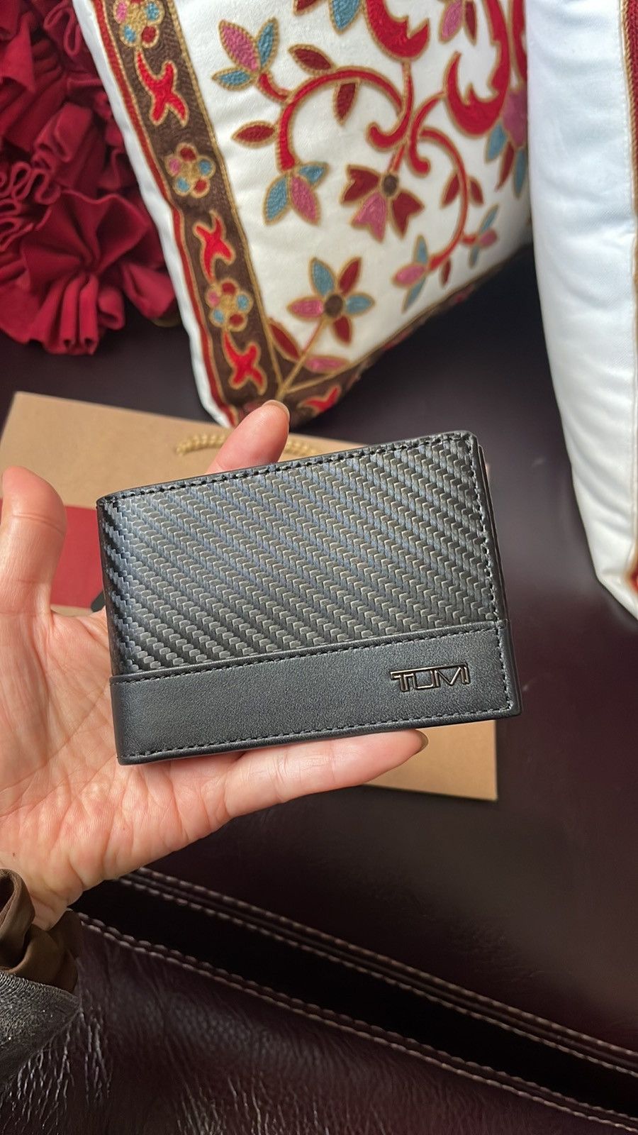 Tumi NWT TUMI horizon slg slim single billfold wallet leather Size ONE SIZE - 7 Thumbnail