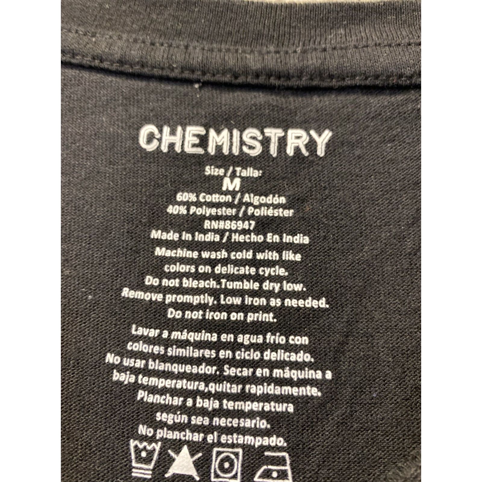 Vintage Chemistry "Let the Sea Set You Free" Black Unisex T-Shirt Size Medium Short Sleeve Jersey Graphics Size US M / EU 48-50 / 2 - 3 Thumbnail