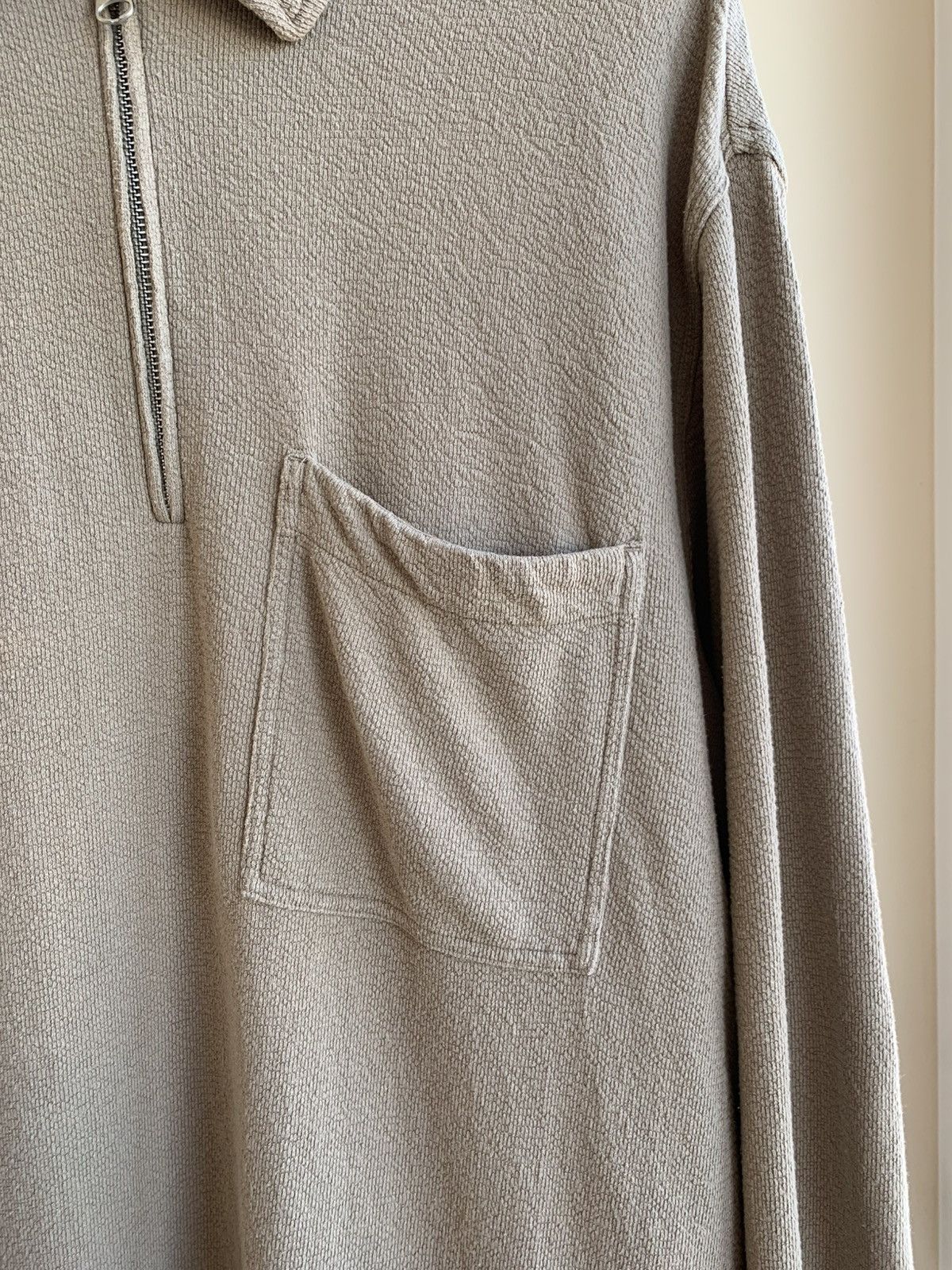 Arket Arket Boucle Yarn Half Zip Collar Pullover Sweatshirt Beige Size US XL / EU 56 / 4 - 4 Thumbnail