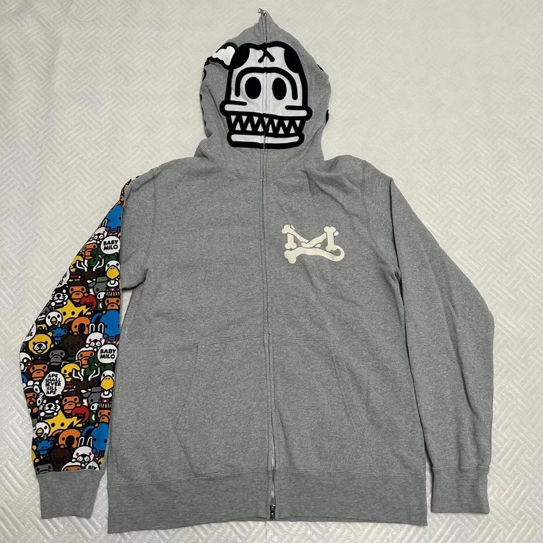 Bape BABY MILO JURASSIC FULL ZIP HOODIE Grailed