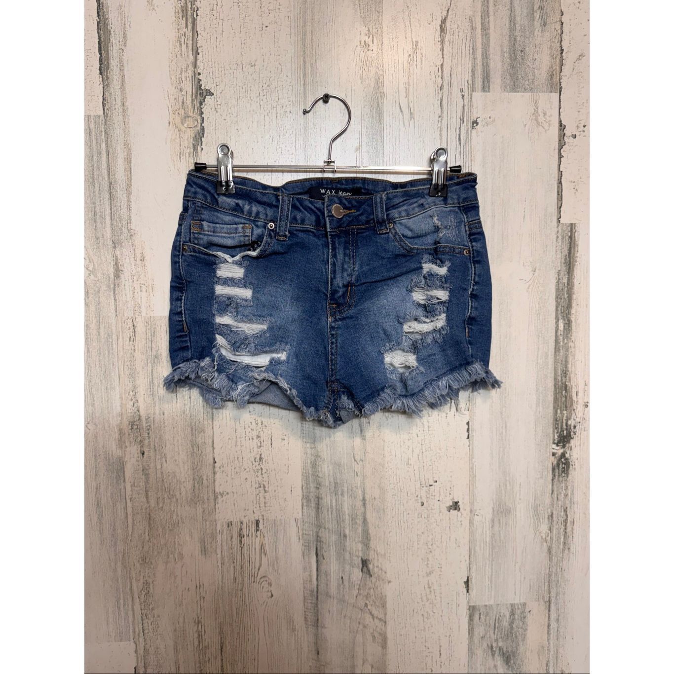 Other Wax Jean Denim Distressed Cutoff Shorts Women’s Size Small B Size 26" / US 2 / IT 38 - 8 Thumbnail