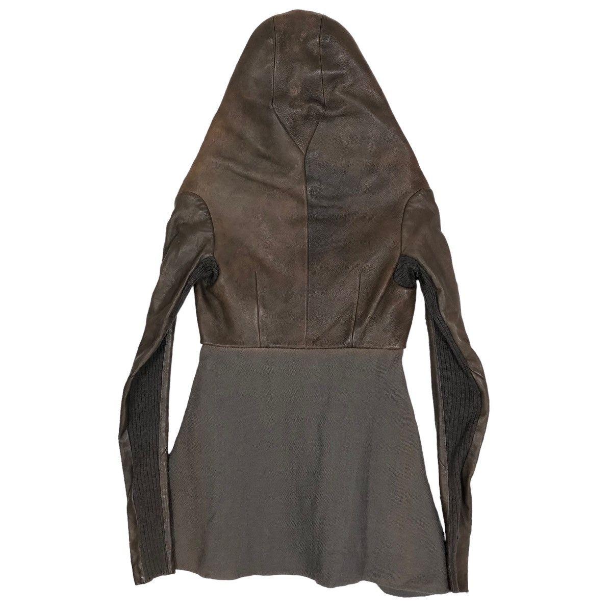 Rick Owens Rick Owens Fall 2010 R-t-W Assassin Hooded Leather Jacket Size XS / US 0-2 / IT 36-38 - 24 Thumbnail