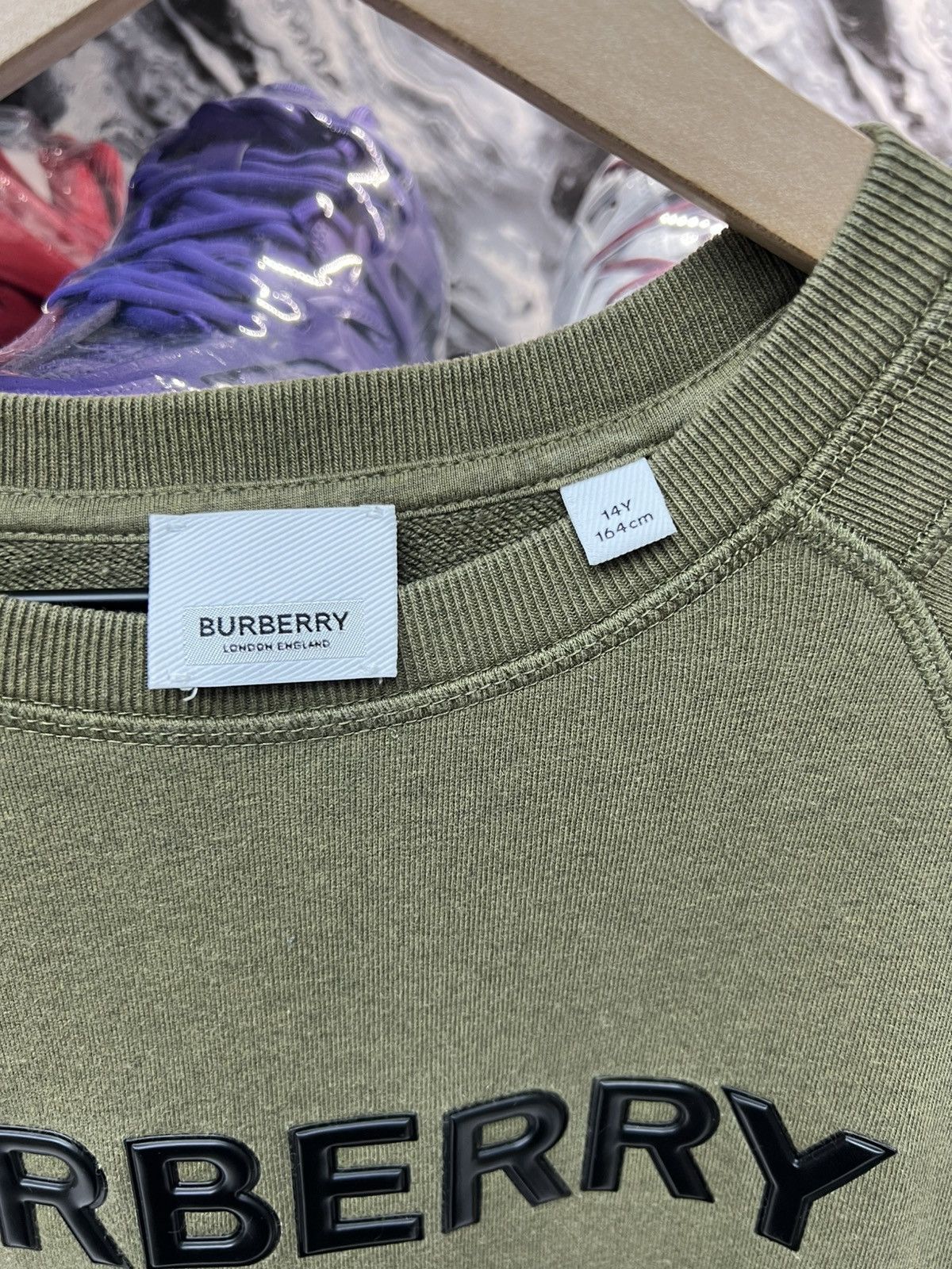Burberry Burberry Olive Crewneck Size US S / EU 44-46 / 1 - 5 Thumbnail