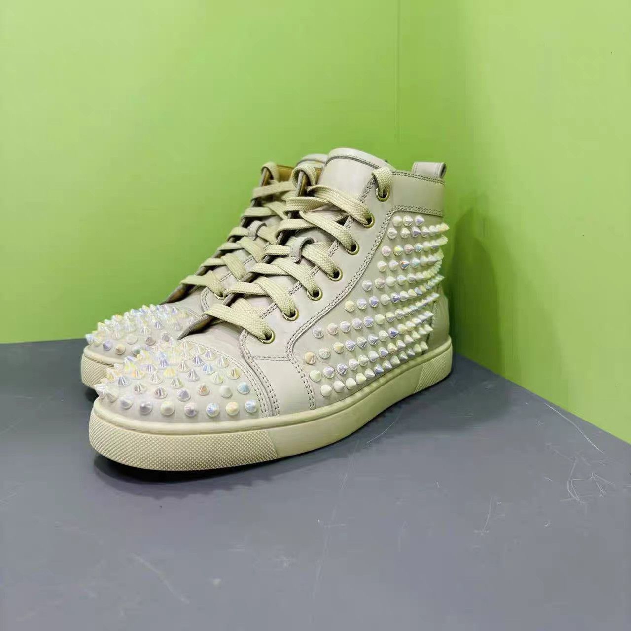 Christian Louboutin Christian Louboutin Red Sole Pearl Studded Shoes K15 Size US 6.5 / EU 39-40 - 1 Thumbnail