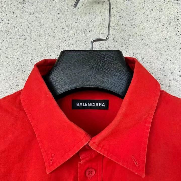 Balenciaga Balenciaga size 39 Red Cola Shirt Short Sleeve Size US XS / EU 42 / 0 - 2 Thumbnail