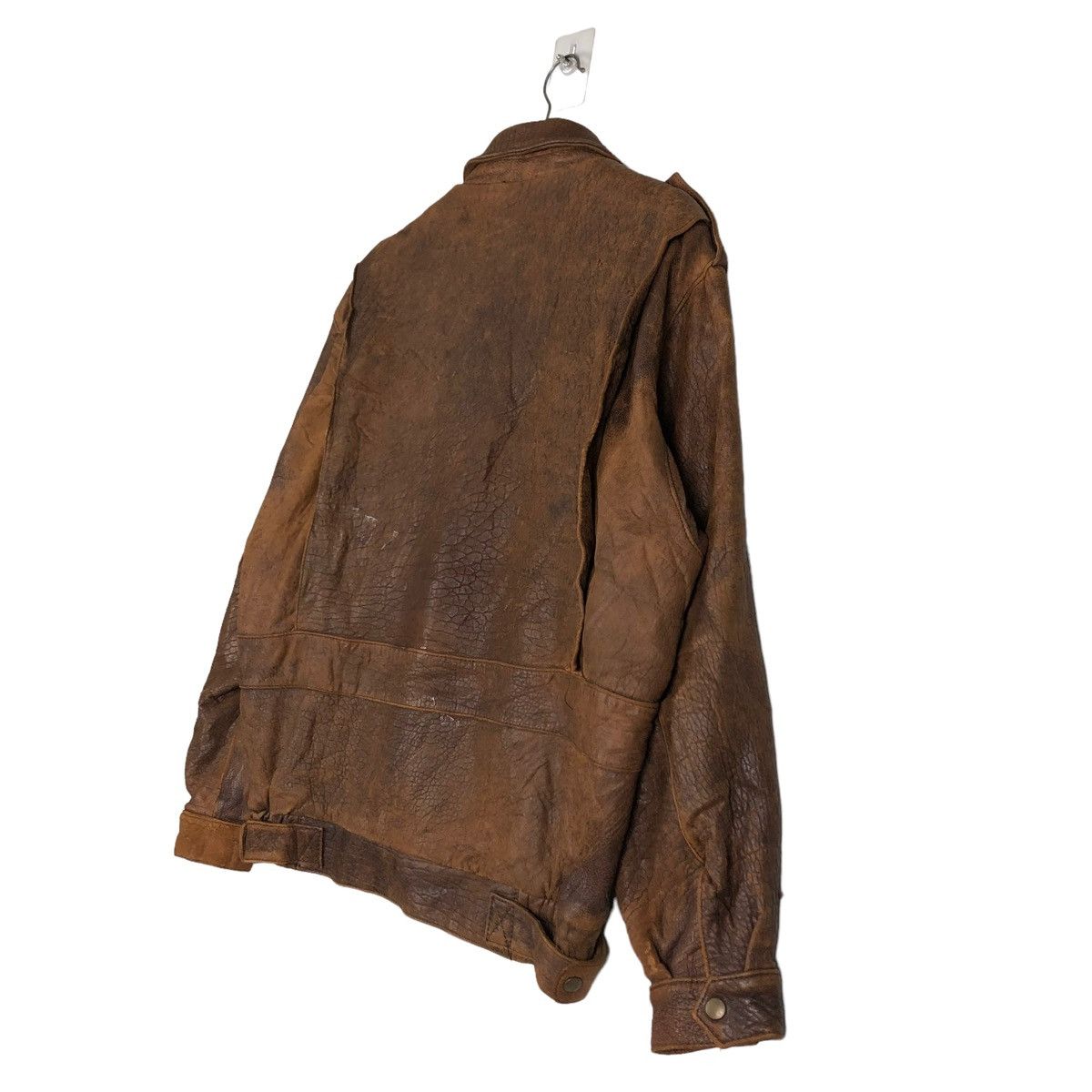 Japanese Brand 🔥VINTAGE FLY GENUINE LEATHER JACKET JAPAN ISSEY MIYAKE Size US L / EU 52-54 / 3 - 10 Thumbnail
