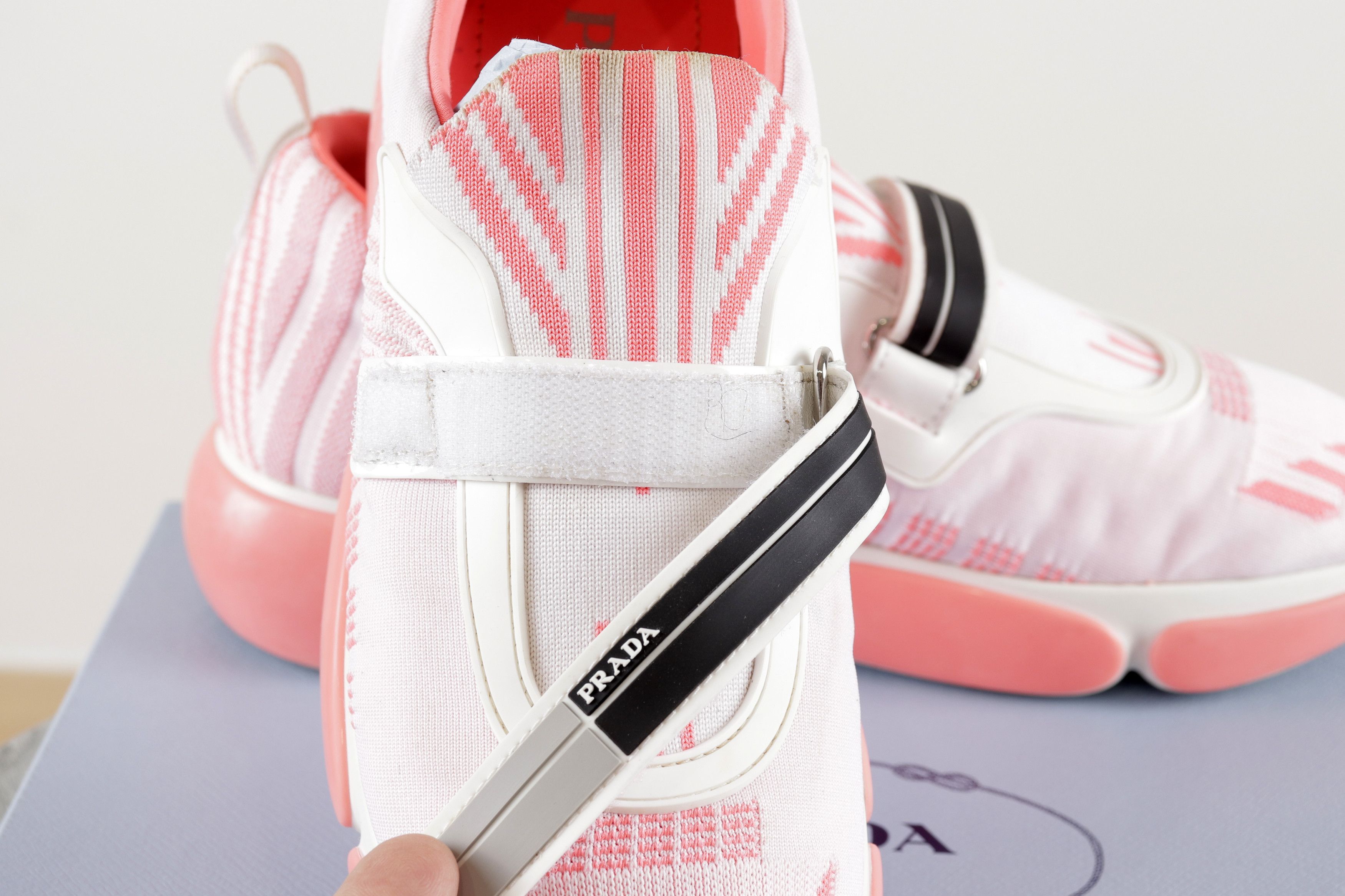 Prada Women's PRADA Cloudbust Pink Fabric Sneakers Size 38 Size US 8 / IT 38 - 12 Thumbnail