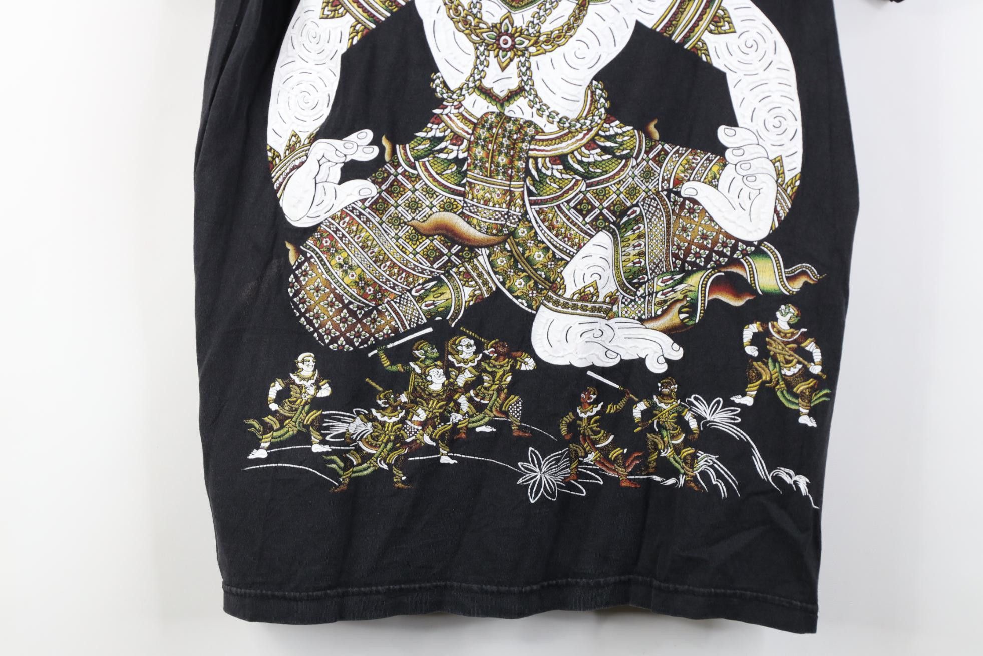 Vintage Vintage Streetwear Hanuman Transform Thailand T-Shirt Black Size US M / EU 48-50 / 2 - 3 Thumbnail