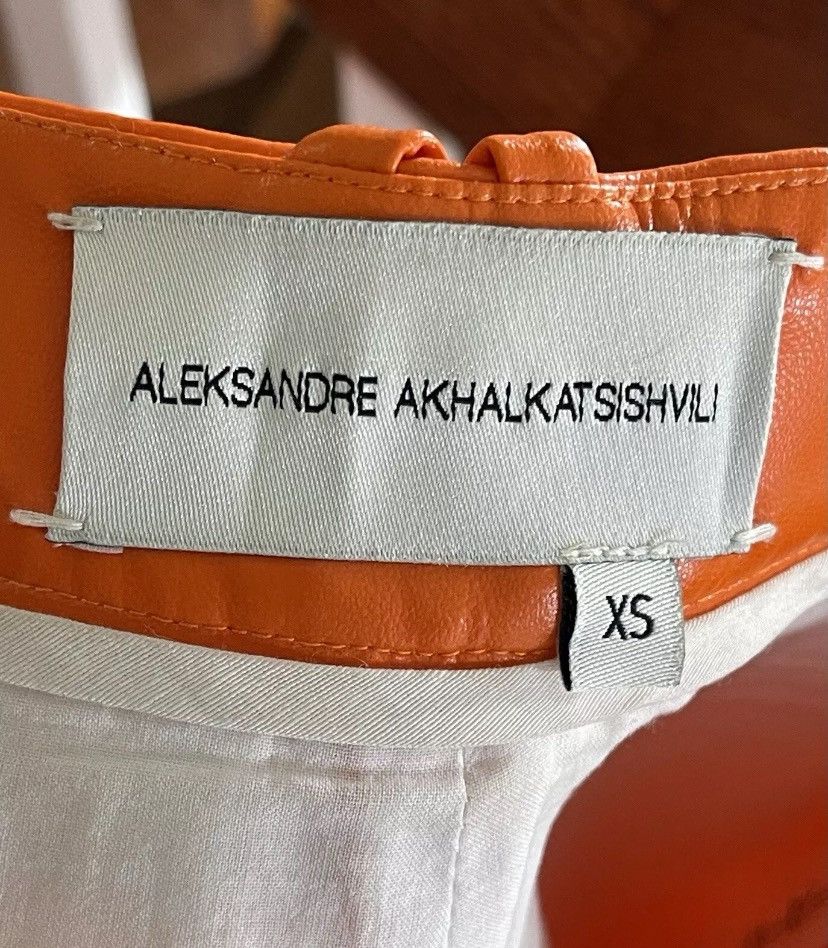 Aleksandre Akhalkatsishvili aleksandre akhalkatsishvili Leather Pants Orange Size XS Size 25" / US 0 / IT 36 - 4 Thumbnail