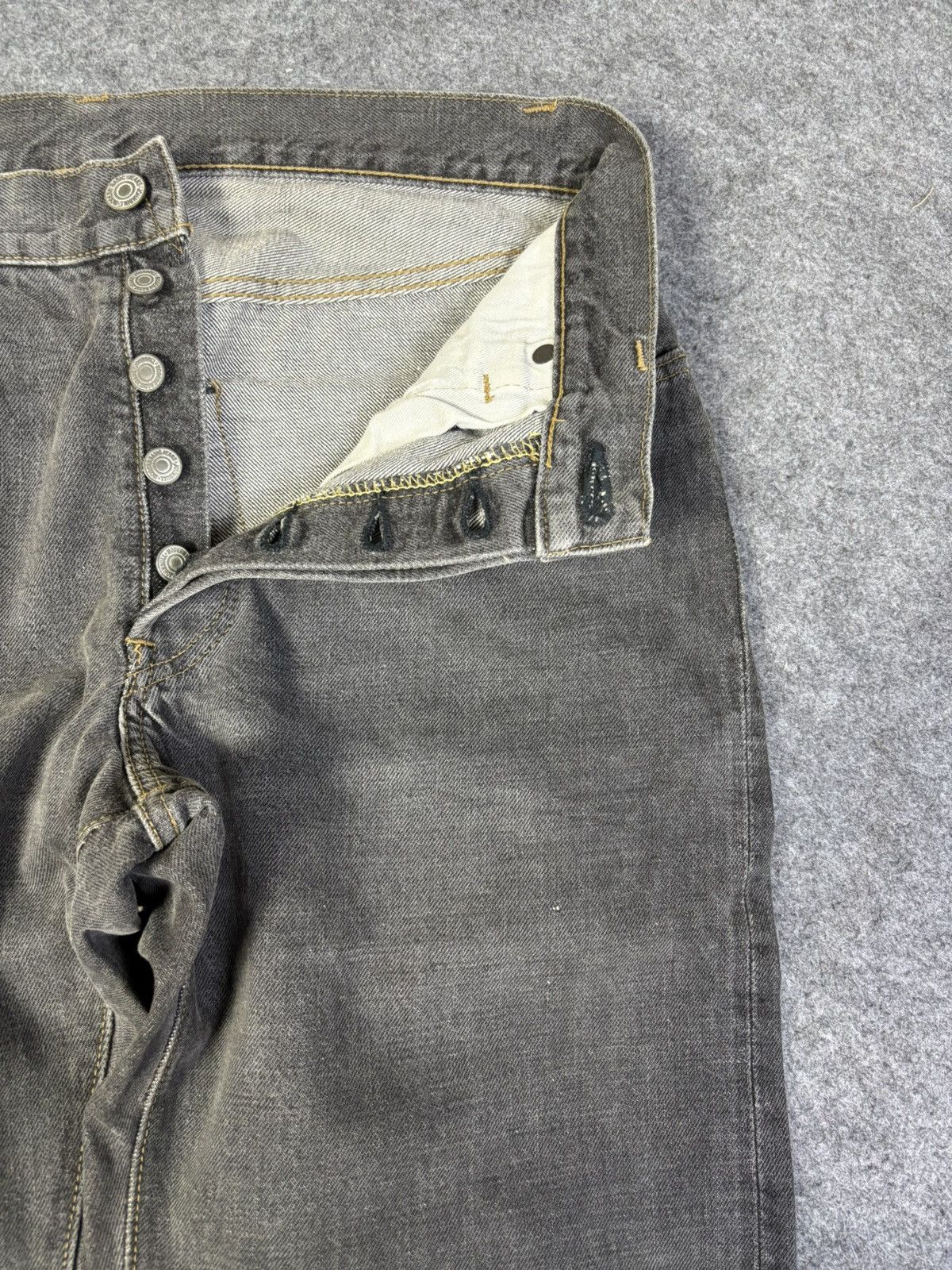 Japanese Brand Vintage John Bull Japan Black Wash Selvedge Denim K168 Size US 30 / EU 46 - 8 Thumbnail