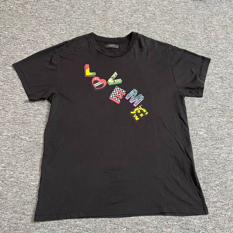Amiri AMIRI Colored letter short sleeves 2501-Nextarrow Size US S / EU 44-46 / 1 - 1 Thumbnail