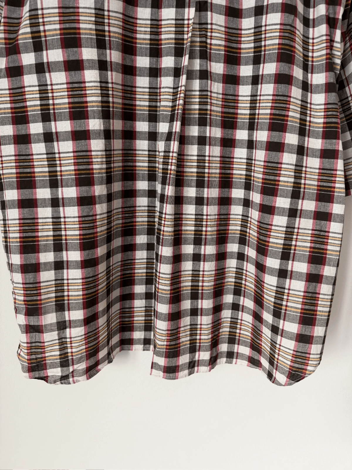Willy Chavarria Willy Chavarria Hacienda Button Up Shirt in Brown Check Size US M / EU 48-50 / 2 - 7 Thumbnail