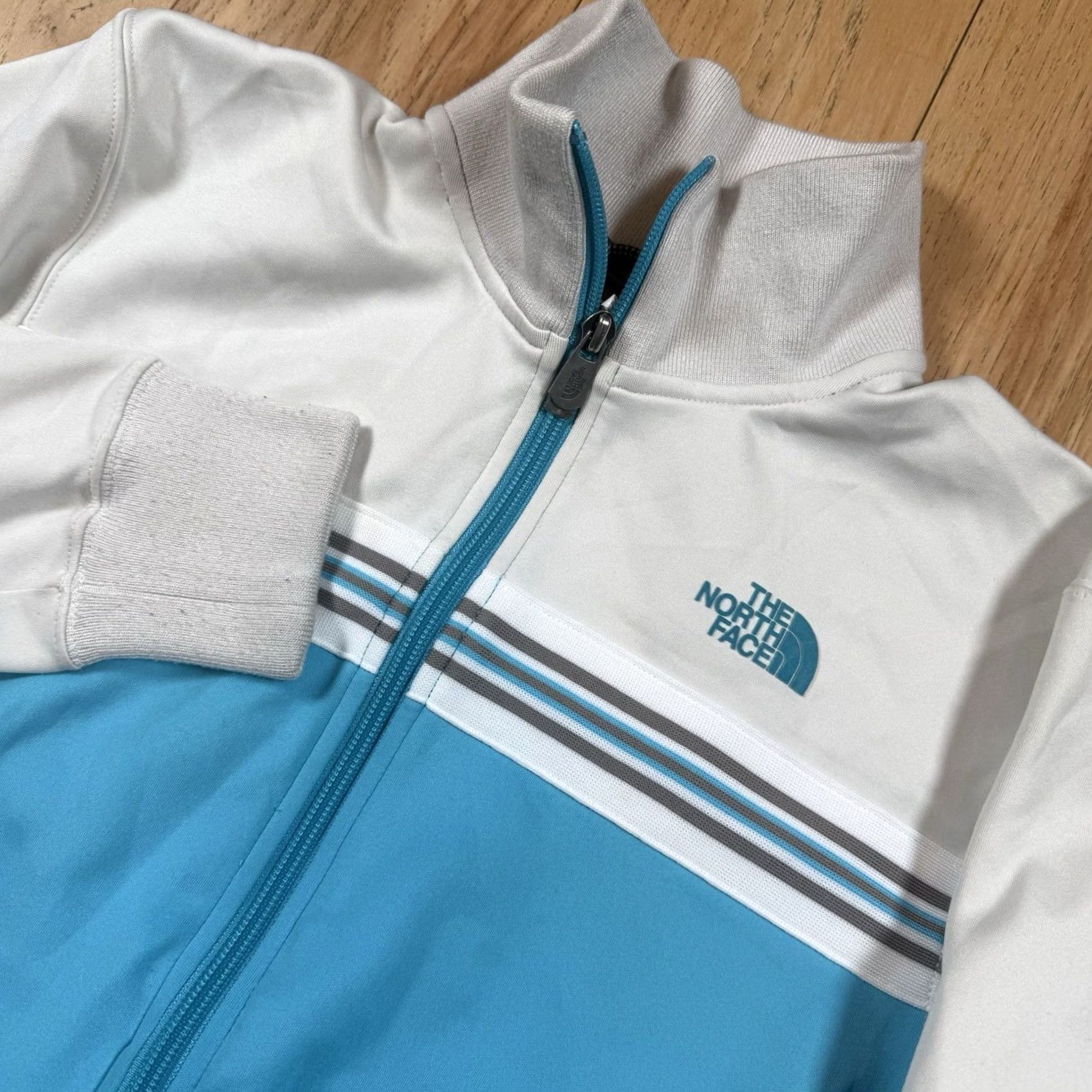 The North Face VINTAGE The North Face Track Jacket Women's Small Turquoise Full Zip Tennis Polyester Blue Size S / US 4 / IT 40 - 2 Thumbnail