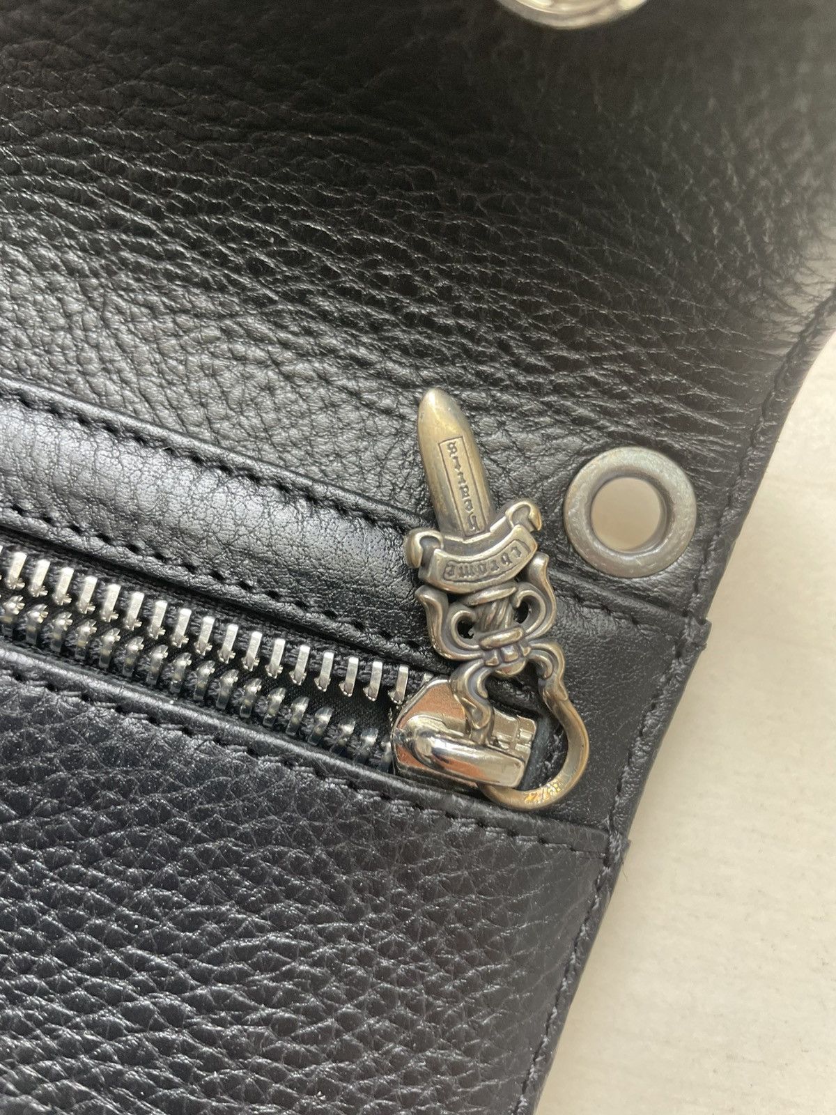 Chrome Hearts Chrome Hearts Wave Cross Ball Heavy Leather Long Wallet Size ONE SIZE - 10 Thumbnail