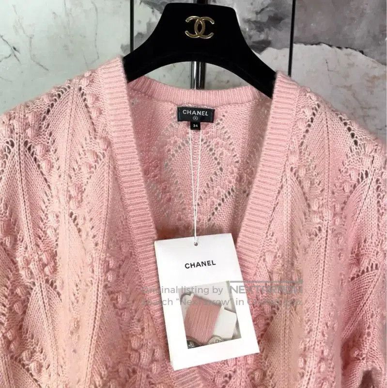 Chanel Chanel Pink Cashmere Blend Cardigan for Women . Size S / US 4 / IT 40 - 6 Thumbnail