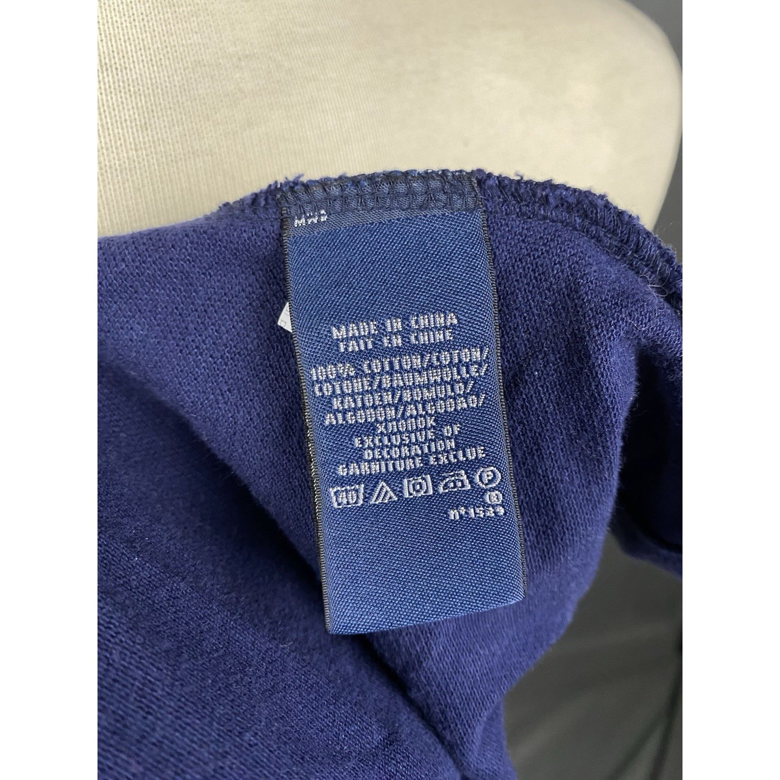 Polo Ralph Lauren Polo Ralph Lauren Big Logo Vintage Men's Blue Polo T-Shirt S Size US L / EU 52-54 / 3 - 11 Thumbnail