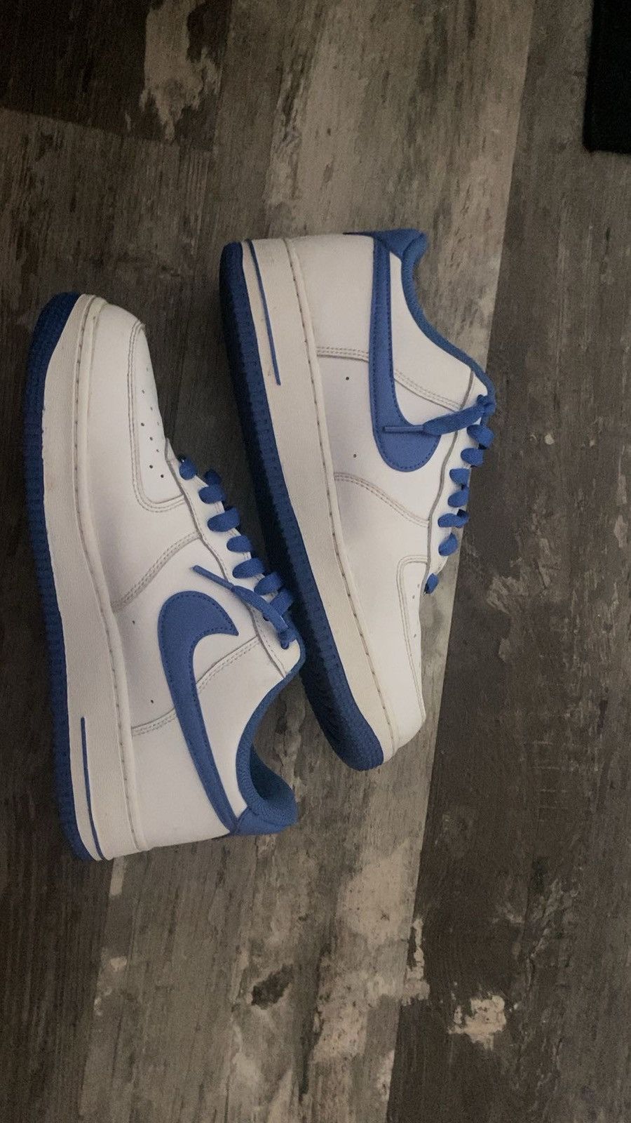Nike White / Blue Air Force 1 Size US 8.5 / EU 41-42 - 7 Thumbnail