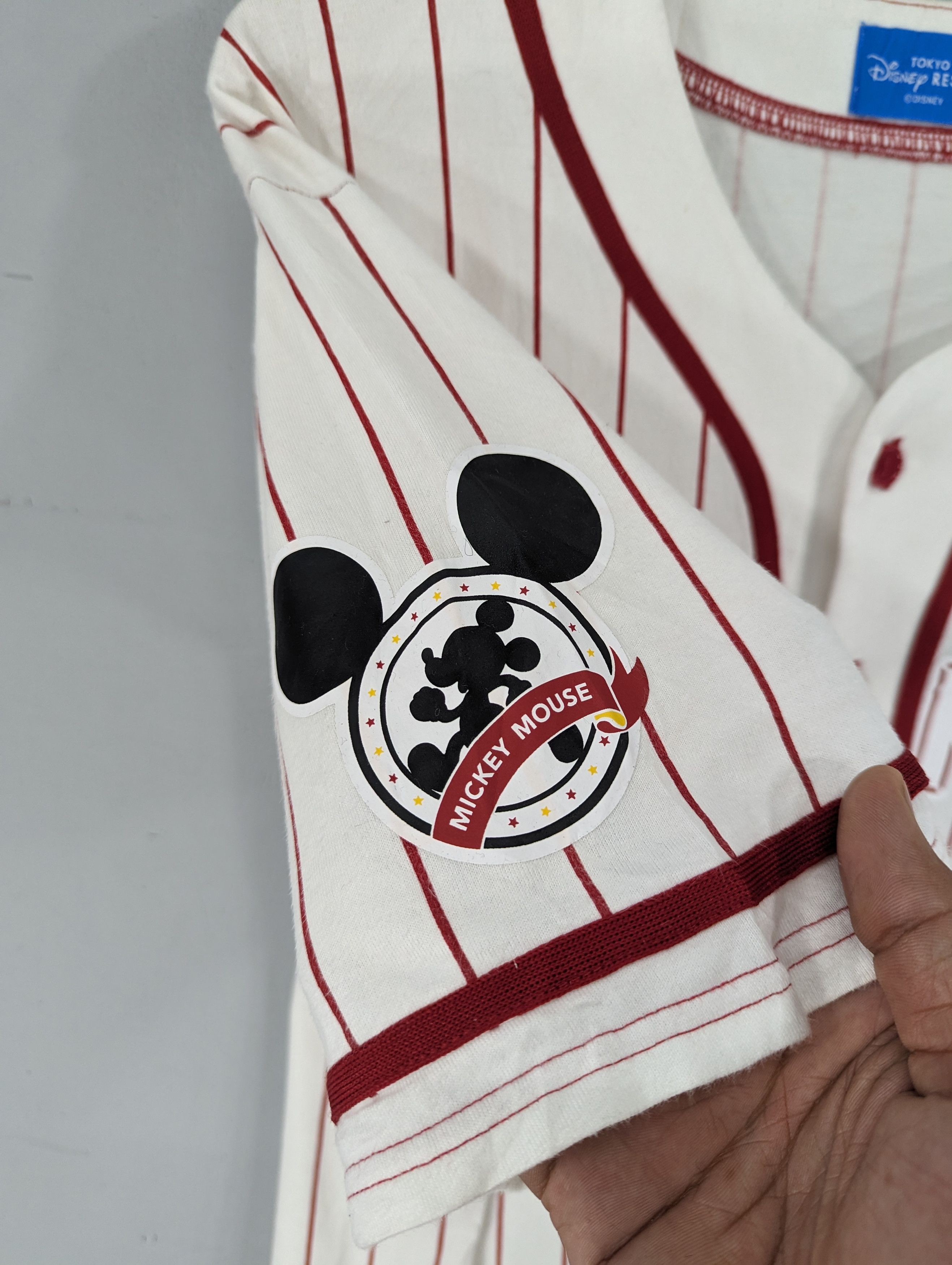 Disney × Mickey Mouse 🔥RARE🔥Mickey Mouse Baseball Button Ups Shirts Size US M / EU 48-50 / 2 - 6 Thumbnail