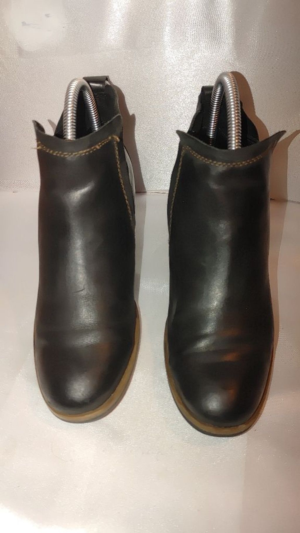 Kork-Ease Korks by Korks-Ease Tea Leather Ankle Booties Size 6M Size US 8 / IT 38 - 5 Thumbnail