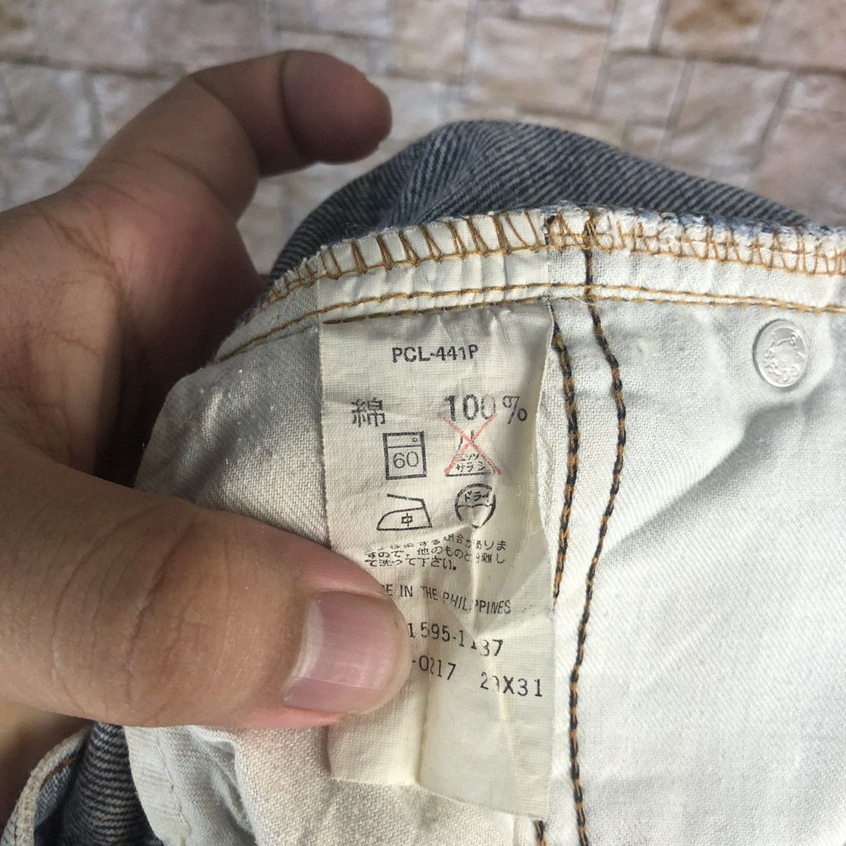 Japanese Brand Japan vintage faded Blue Distressed Denim Pants #A58 Size US 29 - 20 Thumbnail