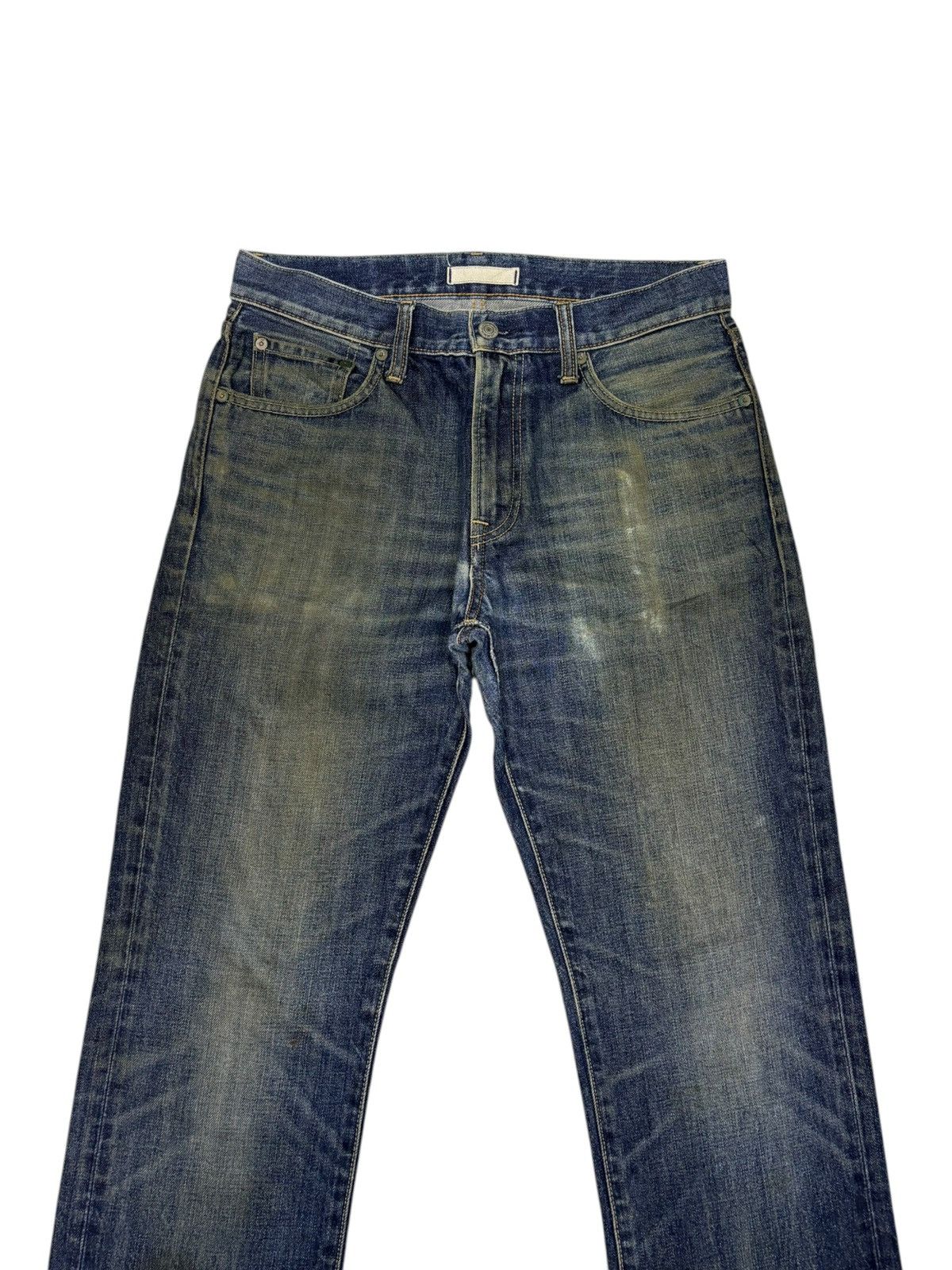 Undercover × Uniqlo Vintage Uniqlo Japan Mud Wash Distressed Denim Jeans Size US 31 - 5 Thumbnail